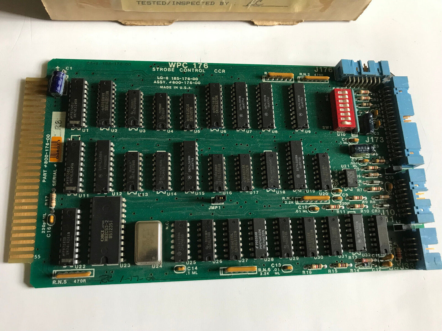 Web Printing 800-176-00 Wpc 176, Wpc-176 Strobe Control Ss-6 Lg-6 185-176-00,Es
