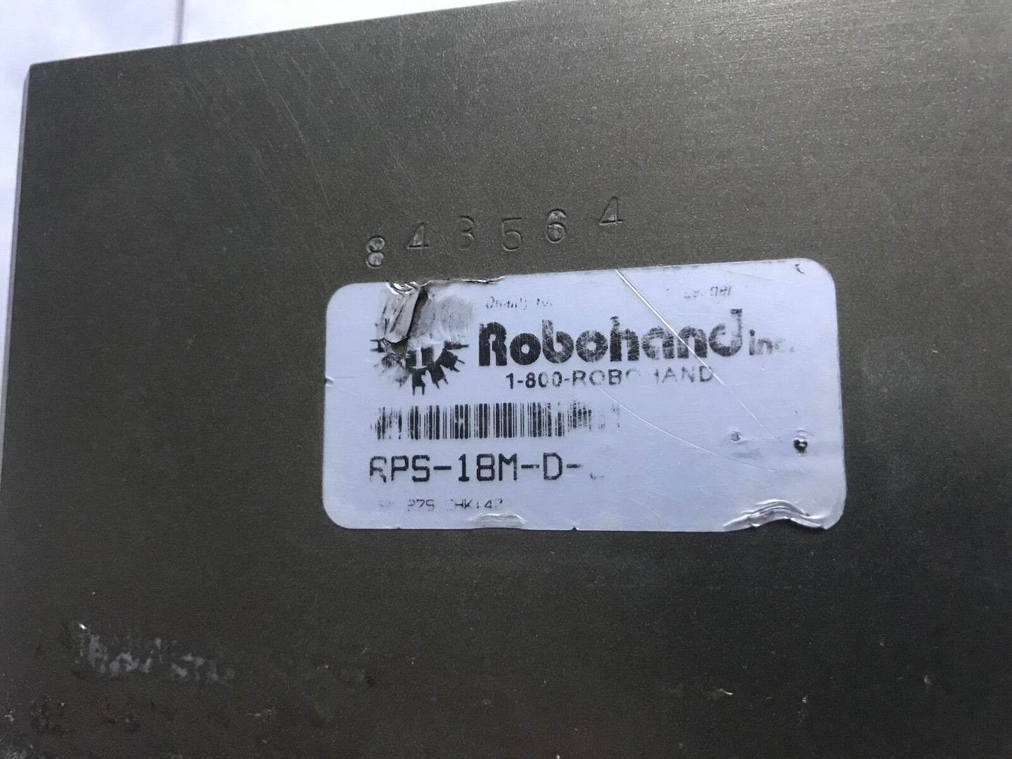 Robohand Rps-18M-D,Rps-18M-Dcv Double Wedge Pneumatic Parallel Gripper,Sc
