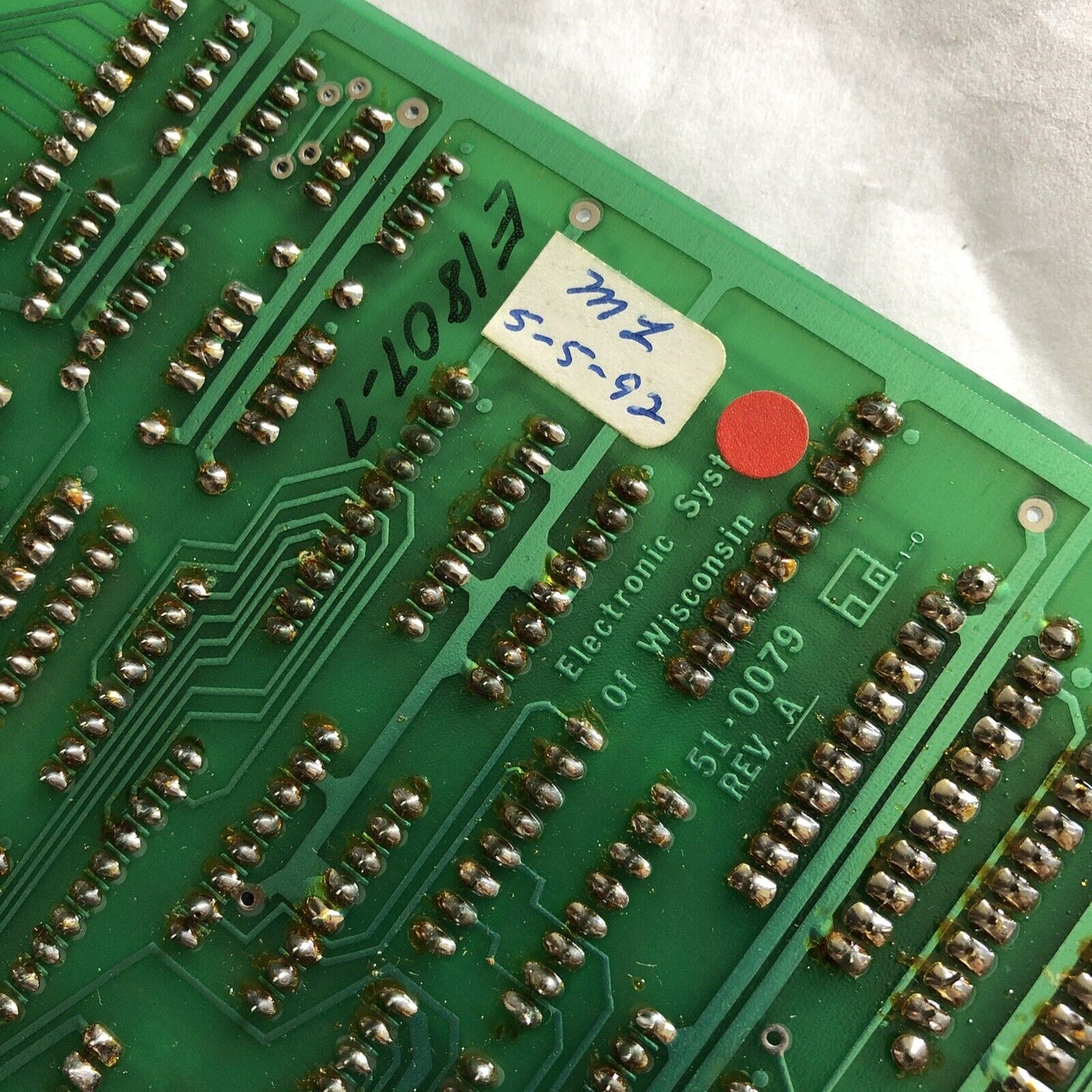 Wisconsin 35-008-0006 Electronic Systemscontrol Interface Board,51-0079 Rev.A,Er