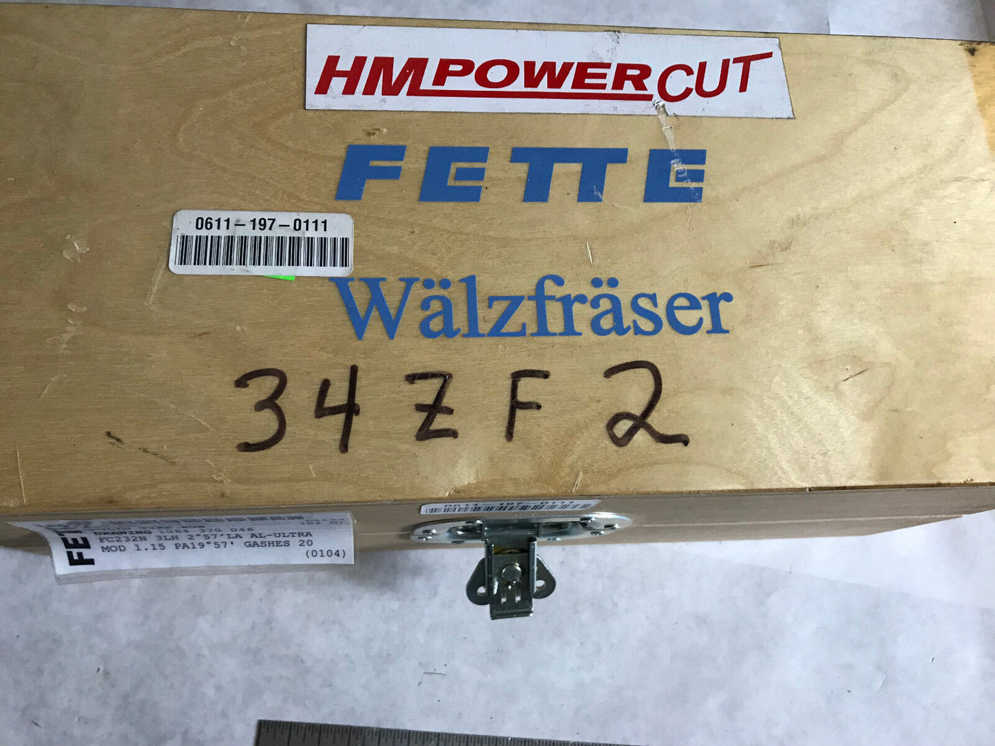 Fette Fc232n,Walzfraser,Cft23,Fc232n 05M,Hm Power Cut Hob,Fette Din 3968 Aaa,Em