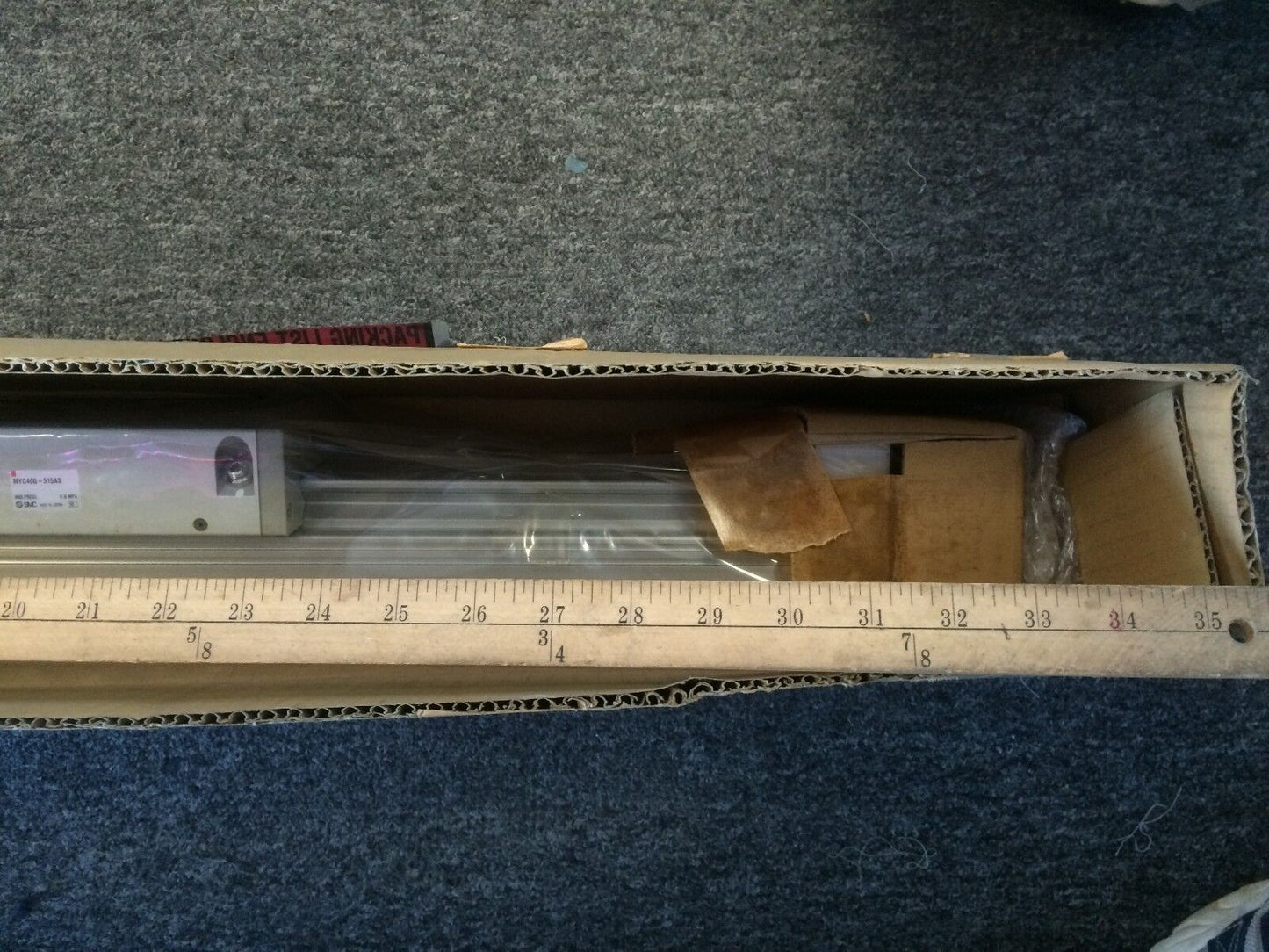 New Smc Myc40g-515As Pneumatic Slide Cylinder, Stroke: 515Mm,Ba