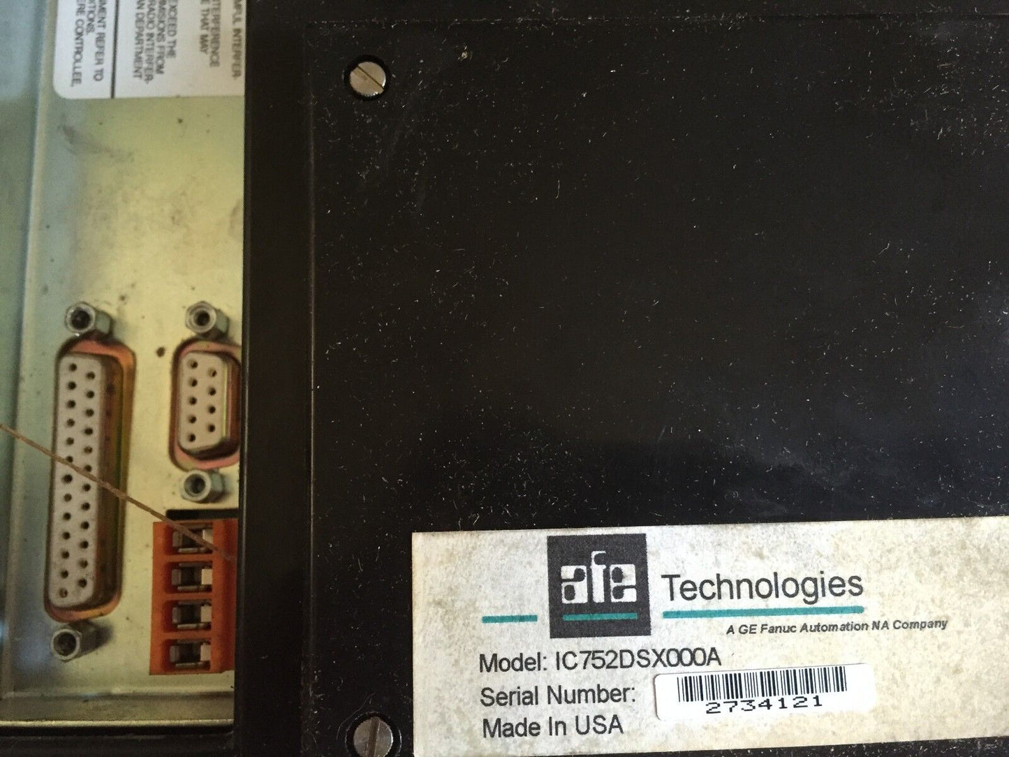 Ge Fanuc Ic752dsx000a Data Panel Operator Interface,Afe Ic752dsx000a,Fb