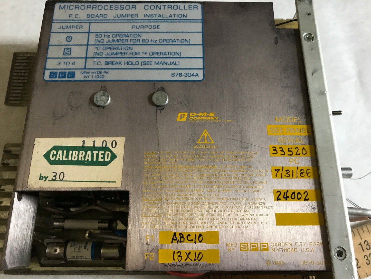 Dme Cmp10g Temperature Controller Microprocessor Controller 45109,Tn