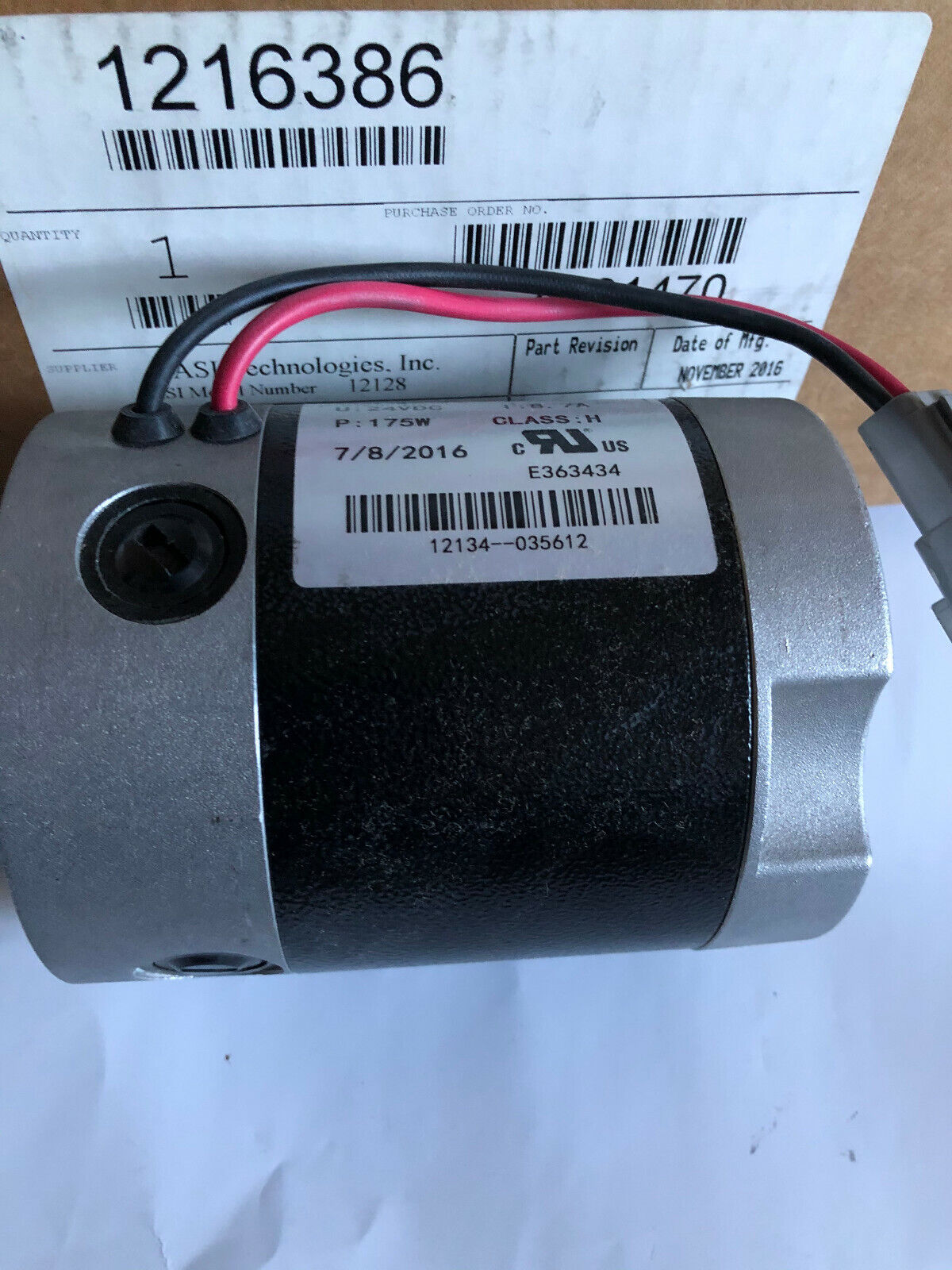 New Asi Technologies 12134,Asi 12134 Motor,Eb