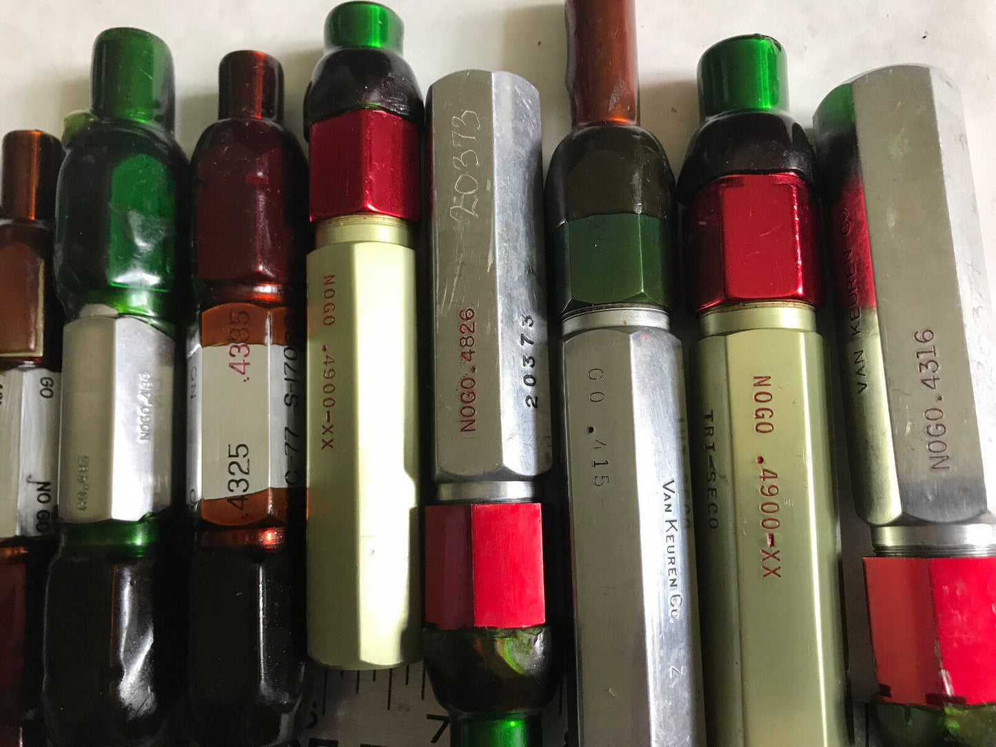 Lot Plug Gage Go Nogo Van Keuren .5000,5005,4316,401,411,483,4826,4325,4900,Es