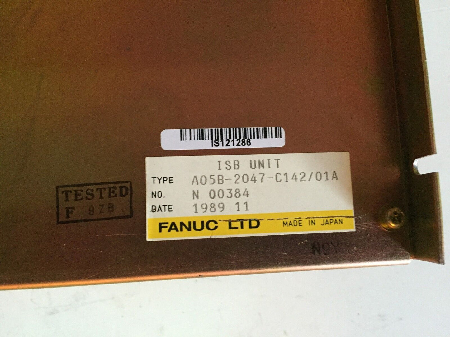 Fanuc A05b-2047-C142/01A Isb Unit,Bh