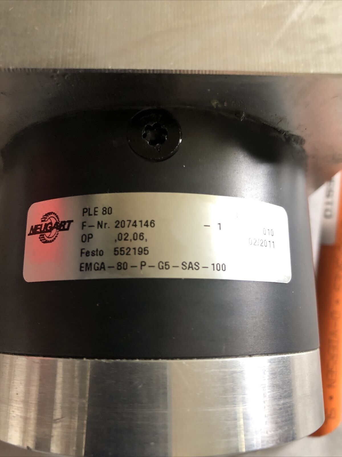 Festo Emms-As-100-S-Rs,N1001 Servo Motor Neugart Ple 80,2074146 Gear Reducer,Bm