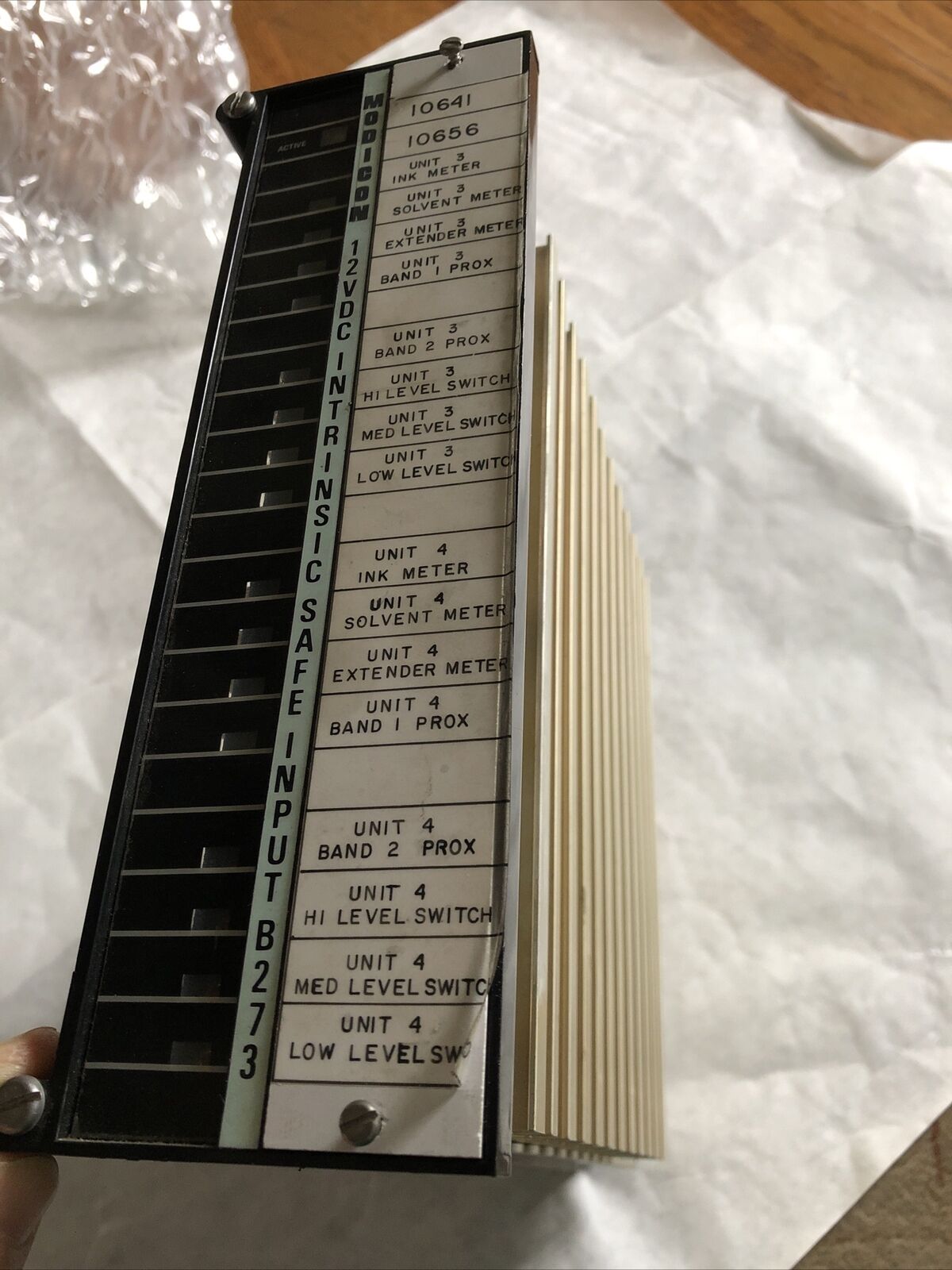 Gould As-B273-001,12 Vdc Input Module,Modicon 12Vdc Intrinsic Safe Input B273,Ee