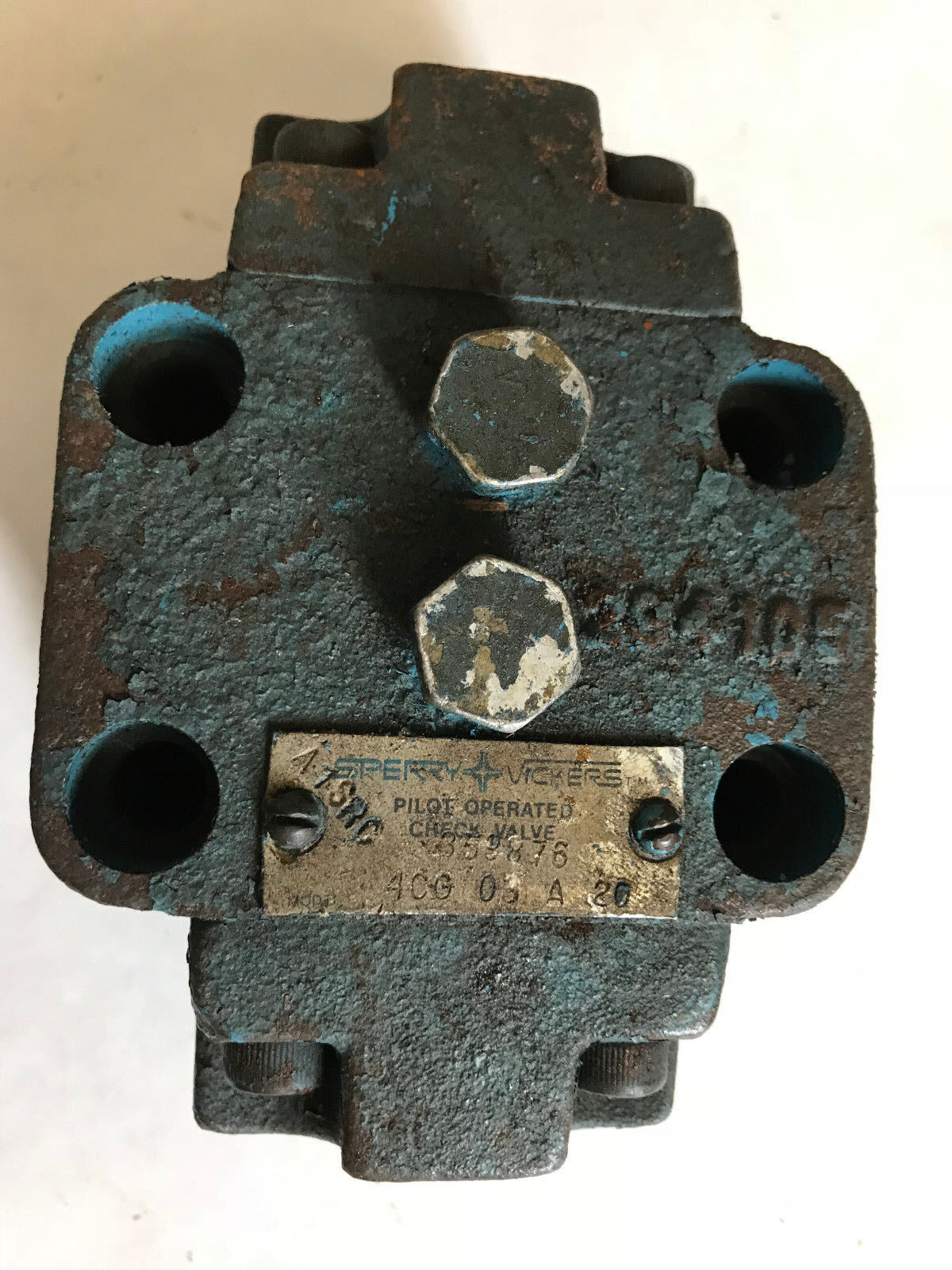 New Sperry Vickers 4Cg-03-A-20 Hydraulic Check Valve 4Cg 03 A 20,Ac