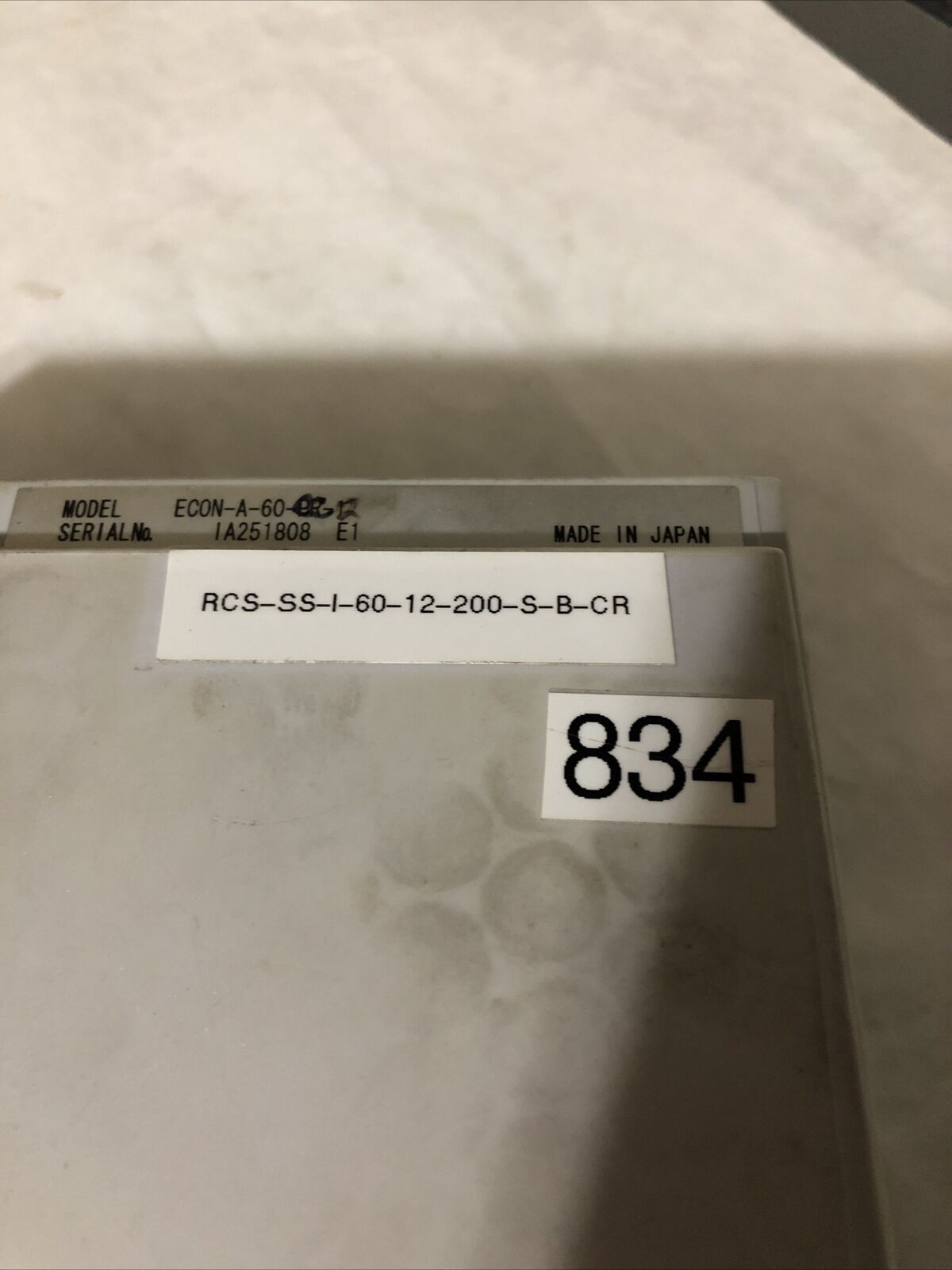 E-Con Iai Ec0n-A-60,Econ-A-60Cc-2,Rcs-Ss-I-60-12-200-S-B-Cr,Econ-A-60-Pr1,Dj