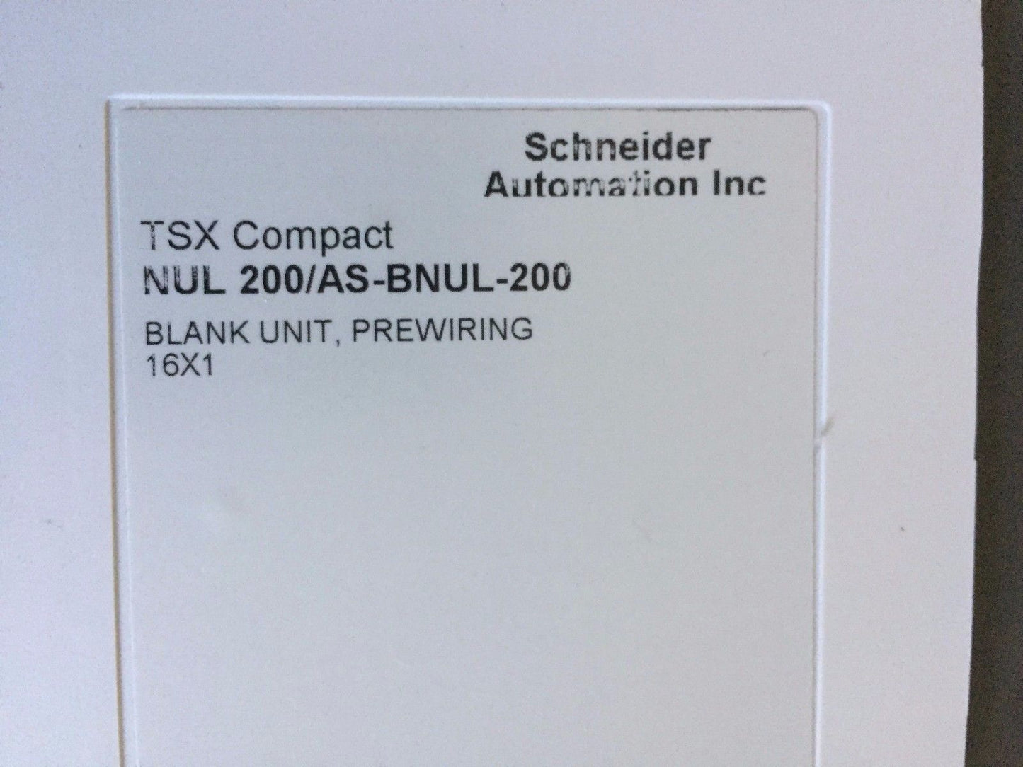 New Schneider Automation Nul 200/As-Bnul-200 Tsx Compact Blank Nul 200,Ad