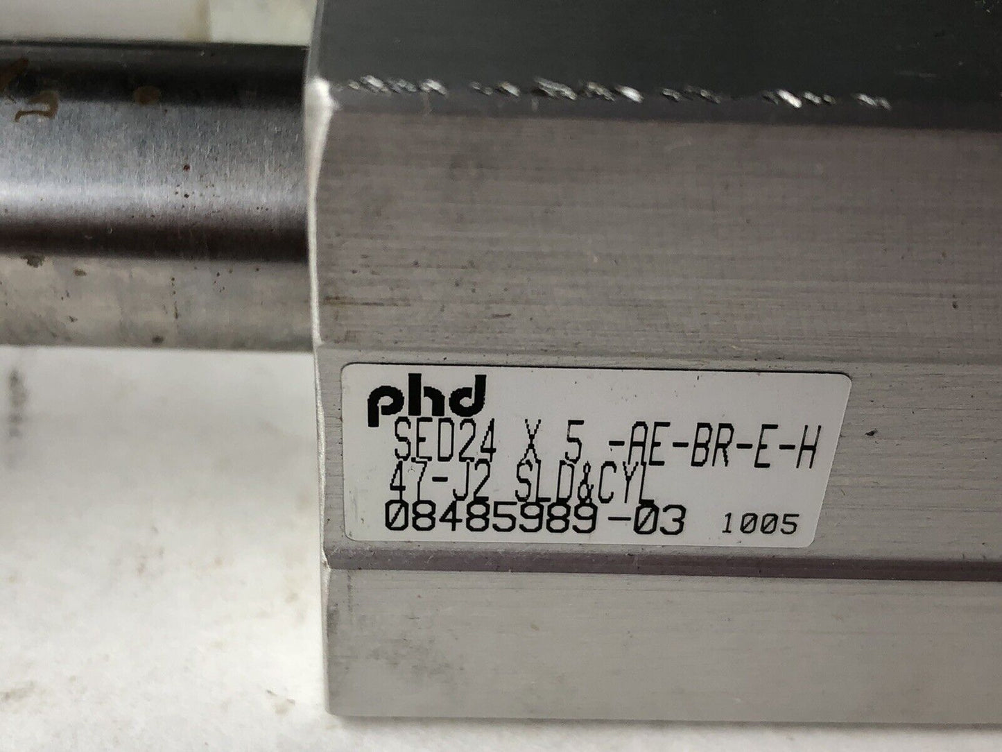 Phd Sed24x5-Ae-Br-E-H 47-J2 Sld&Cyl Pneumatic Slide Cylinder, Rodlok 63647-03,Da