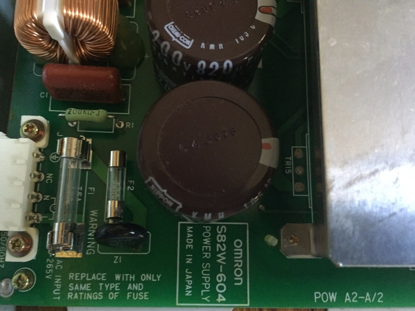 Omron S82w-604 Kawasaki Robot,Omron 50630-1024A,Pow A2-A/2 Power Supply,Ag