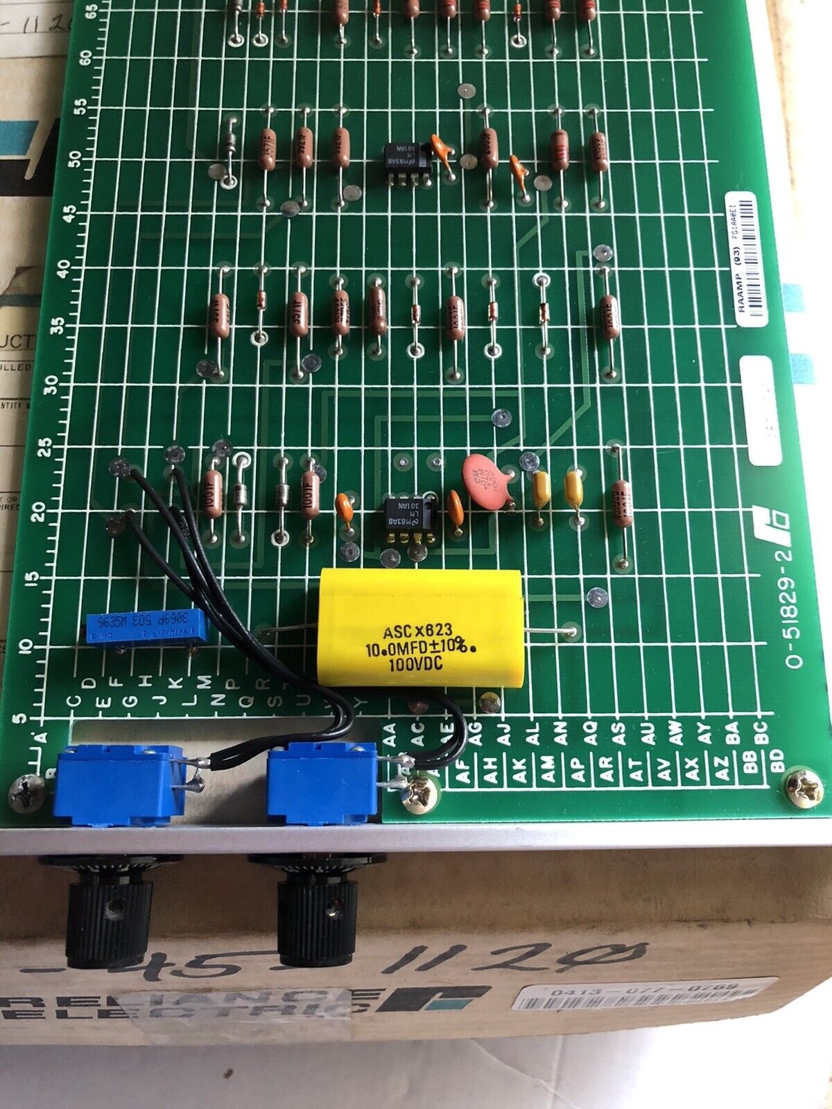 New Reliance Electric 0-51829-2 Linear Voltage Timing Card,Plc Module Fh51855,Tc