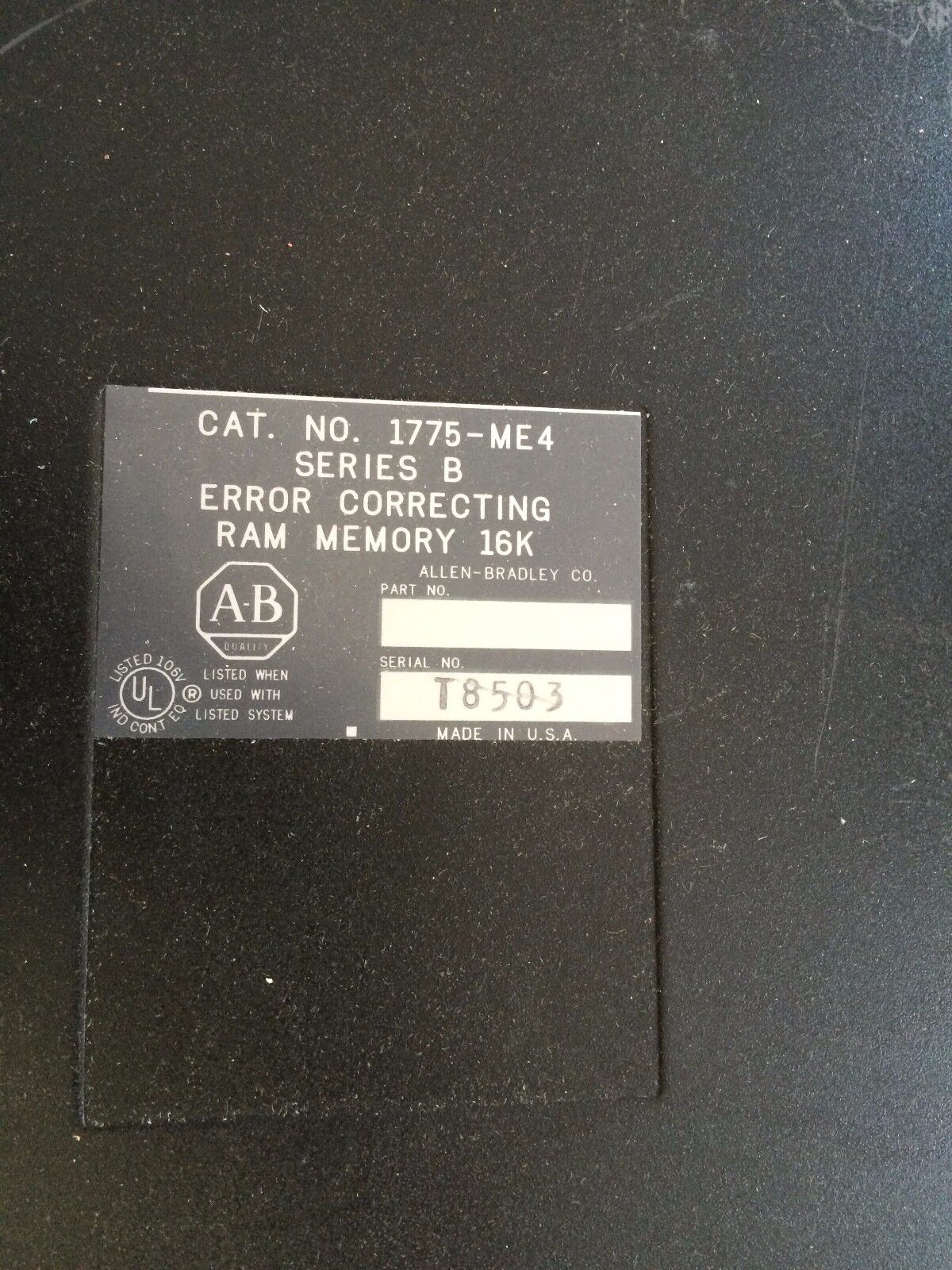 Allen-Bradely 1775-Me4 Error Correcting Memory Ram 16K Plc3,Cz