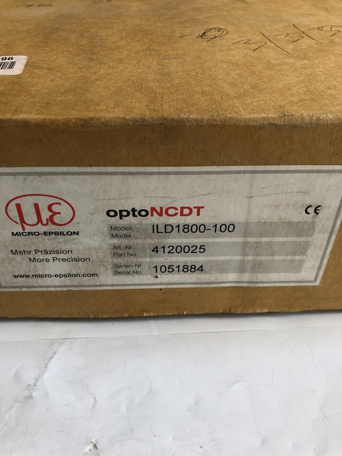 New Micro-Epsilon Ild1800-100 Laser Optical Sensor Ccd Ssytem,Optoncdt1800,Az