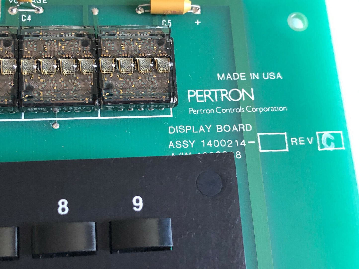 Pertron 1400214 Rev C 1300038 Display Board,Da
