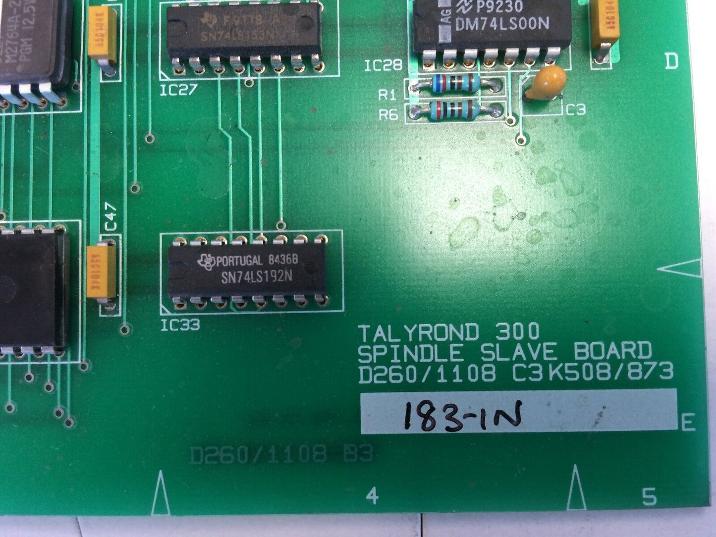 Talyrond 300 Spindle Slave Board D260/1108 C3 K508/873 183-1N,D360/1108 B3,Er