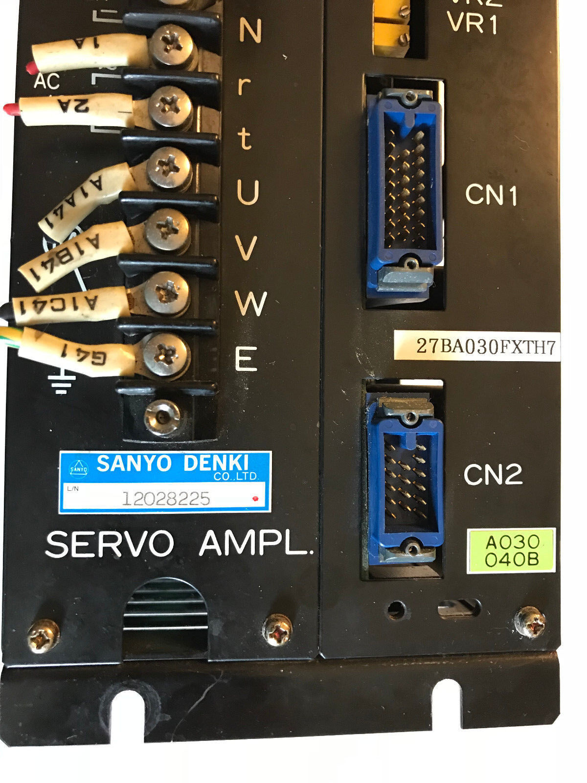 Sanyo Denki 27Ba030fxth7 Servo Amplifier,12028225, Servo Ampl,27Bao30fxth7 ,Sa