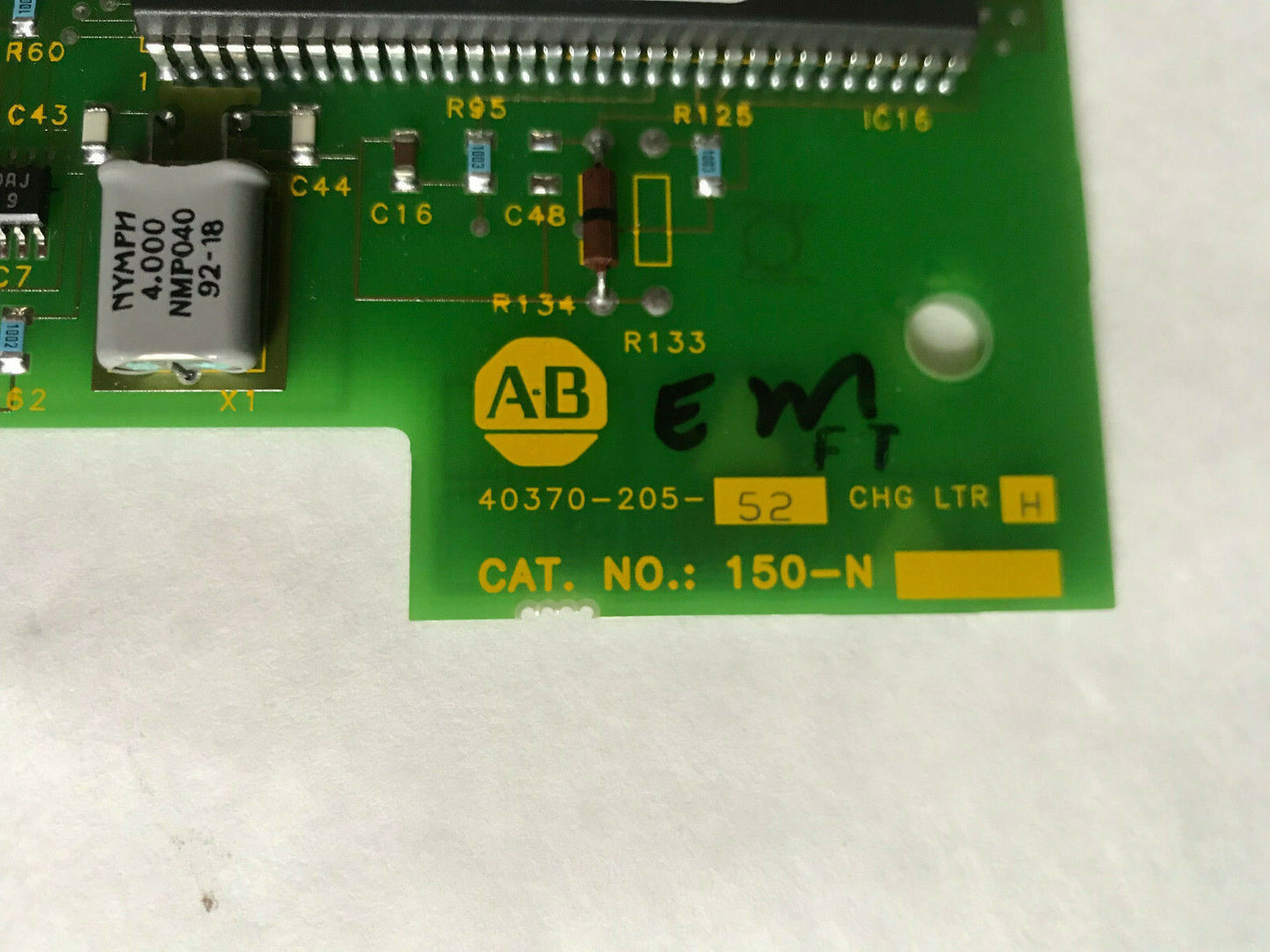 New Allen Bradley 150-N,150-N4d Interface Board A-B 40370-205-52 Chg Ltr K,Cw,Ta