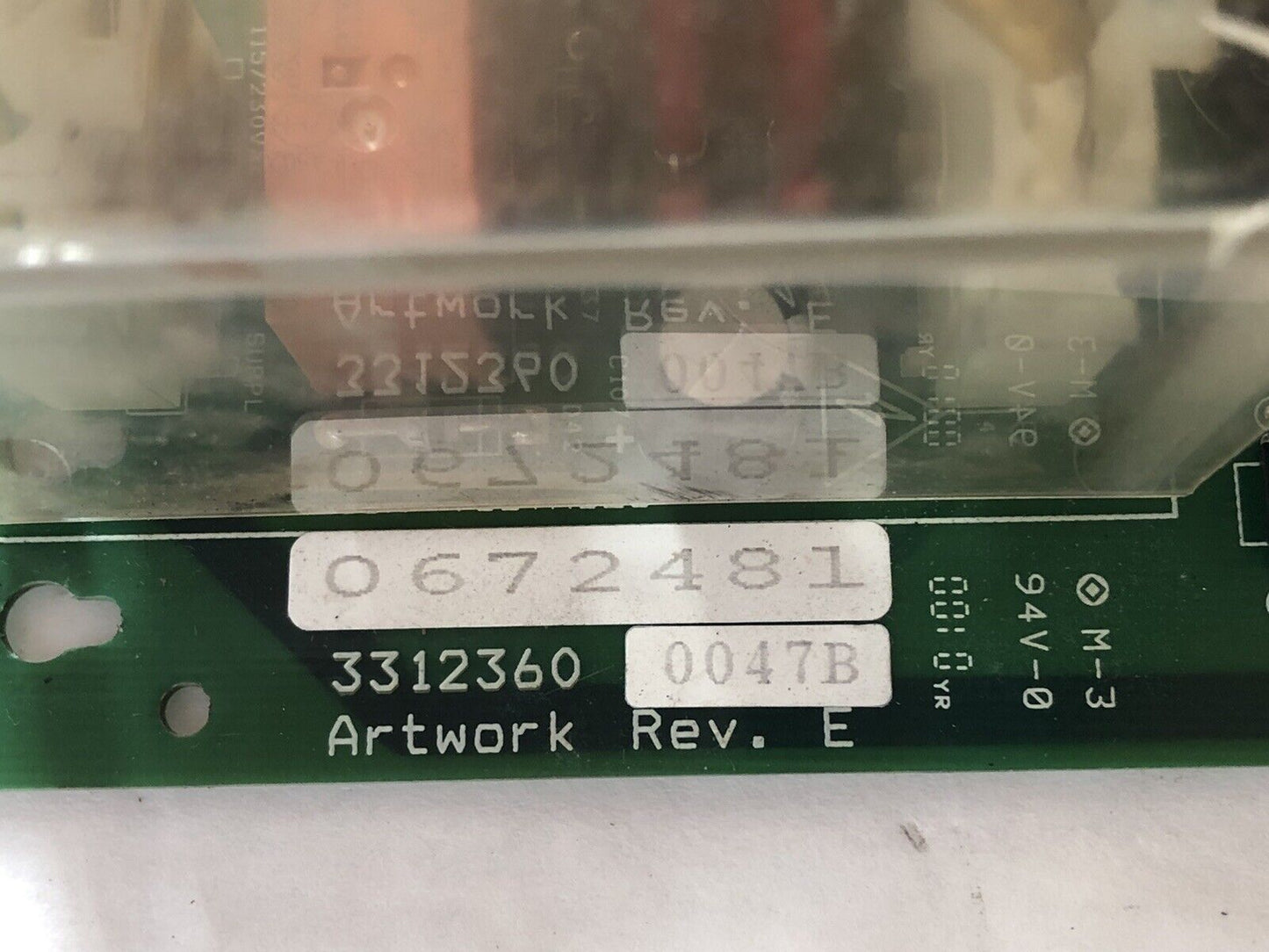 Markem 0672481 Artwork Rev E Pc Control Board 3312360 0515E Rev. E,Dh,Dc,Di