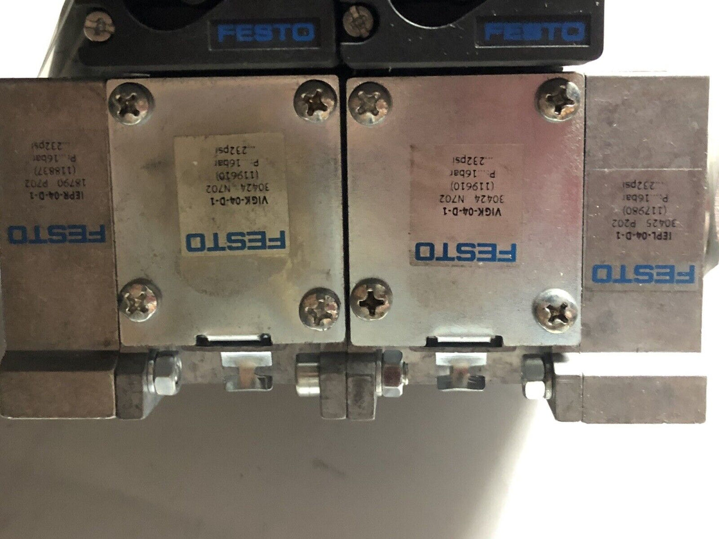 Festo Valve Assembly Vimp-04-D-1,Muh-Zp-D-1-24G,Lr-Zp-A/B-D-1,J-5/2-D-1C,Gage,Ev
