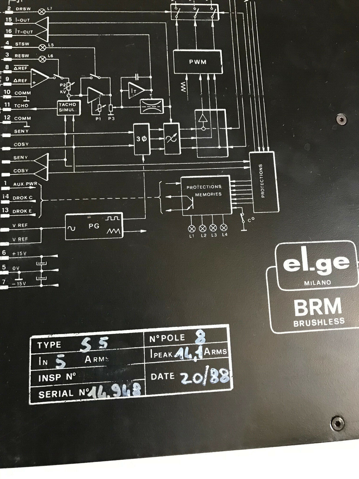 El.Ge Brm Type Brm-S5 Servo Drive,Elge Brm-S Dc Brushless,S5,Sd