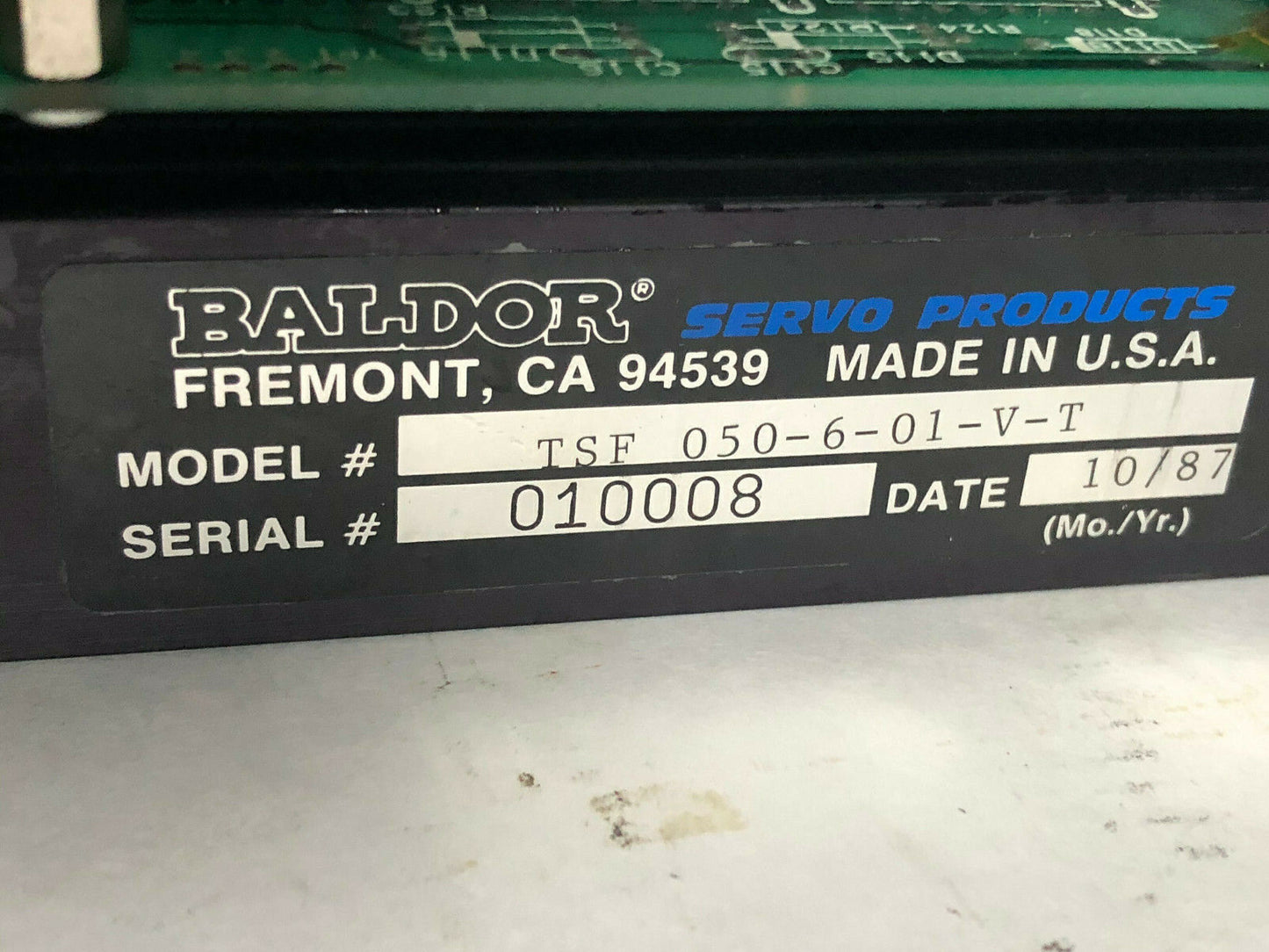 Baldor Tsf 050 -6-01-V-T 010008 Tsf Personality Module Drive Board,Sv