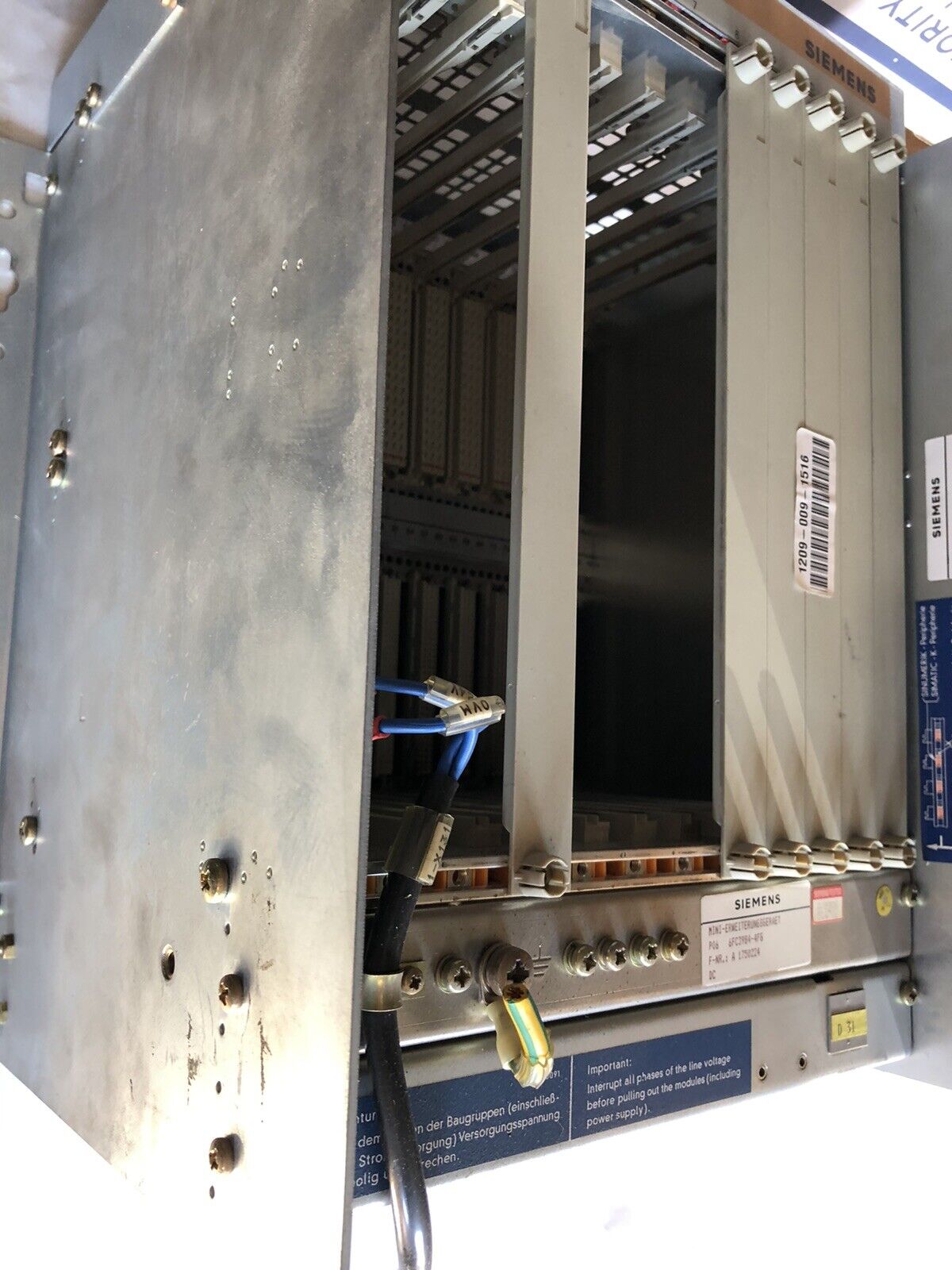Siemens P06 6Fc3984-4Fg Sinumerik Plc Chassis,570-031-7120.00 Erz-Stand A,Cl