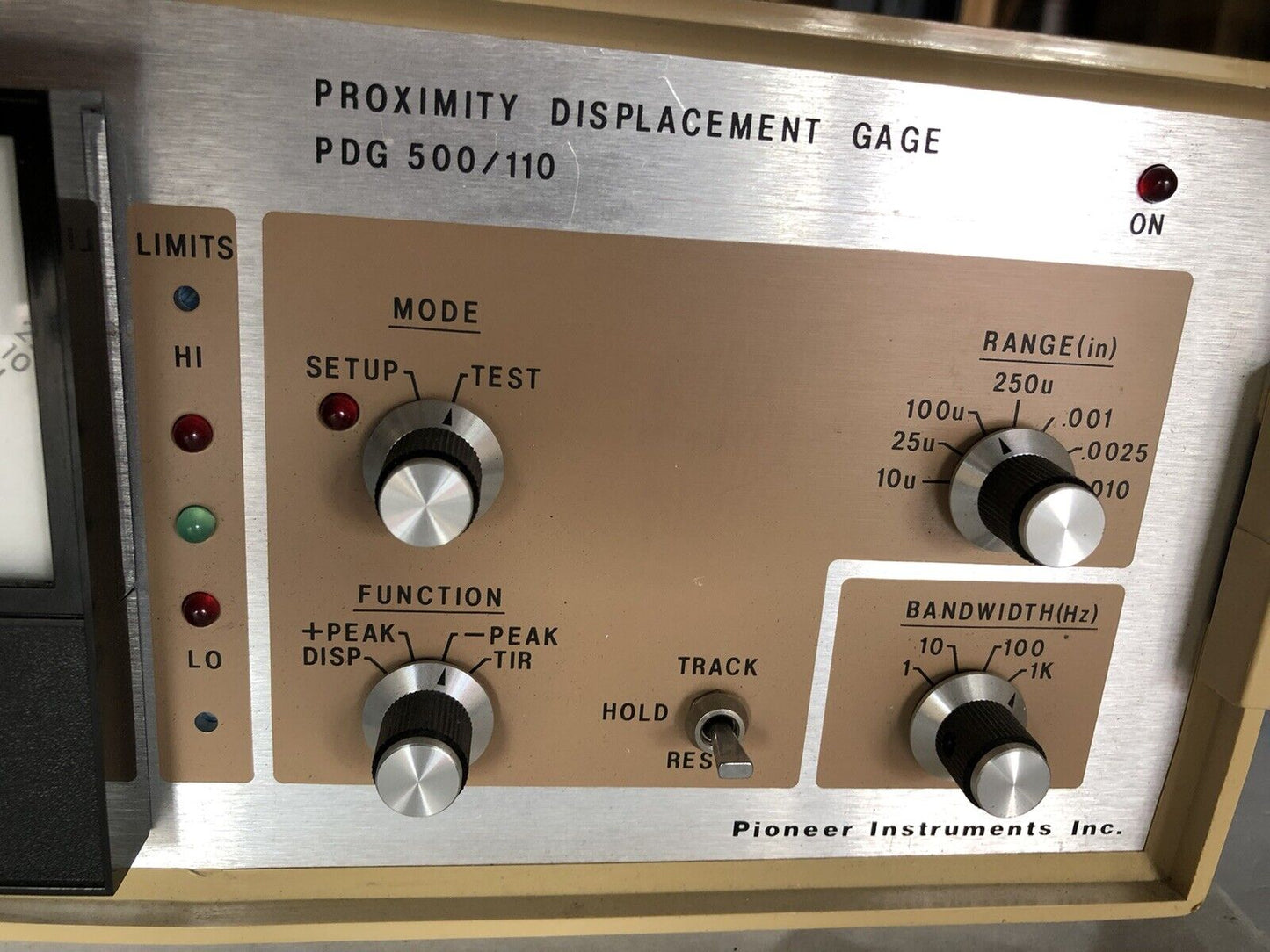 Pioneer Pdg 500/110 Proximity Displacement Gage,Bm