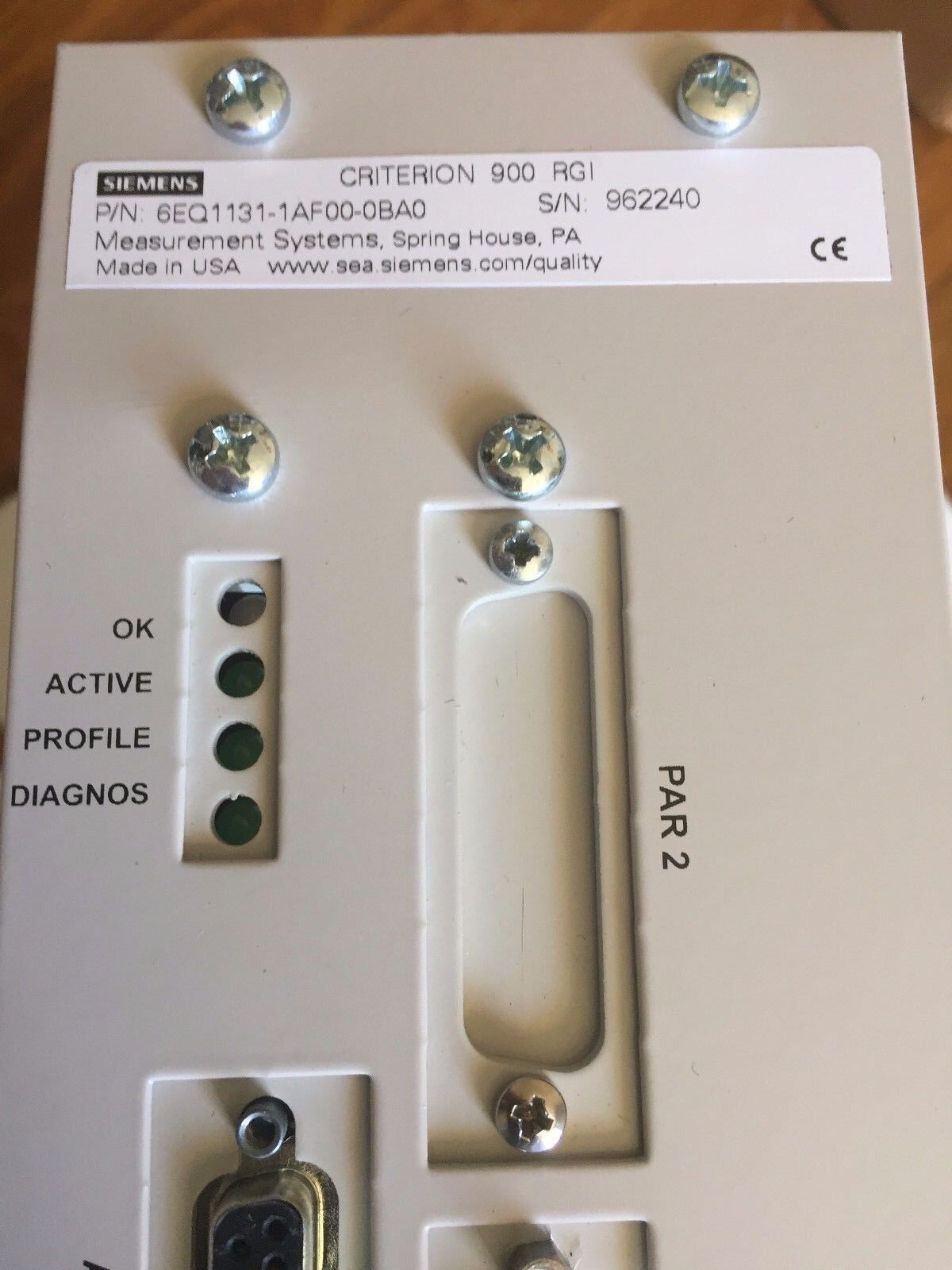 New Siemens 6Eq1131-1Af00-0Ba0 Criterion 900 Rgi Input,Moore 13935-12,1391912,Ae