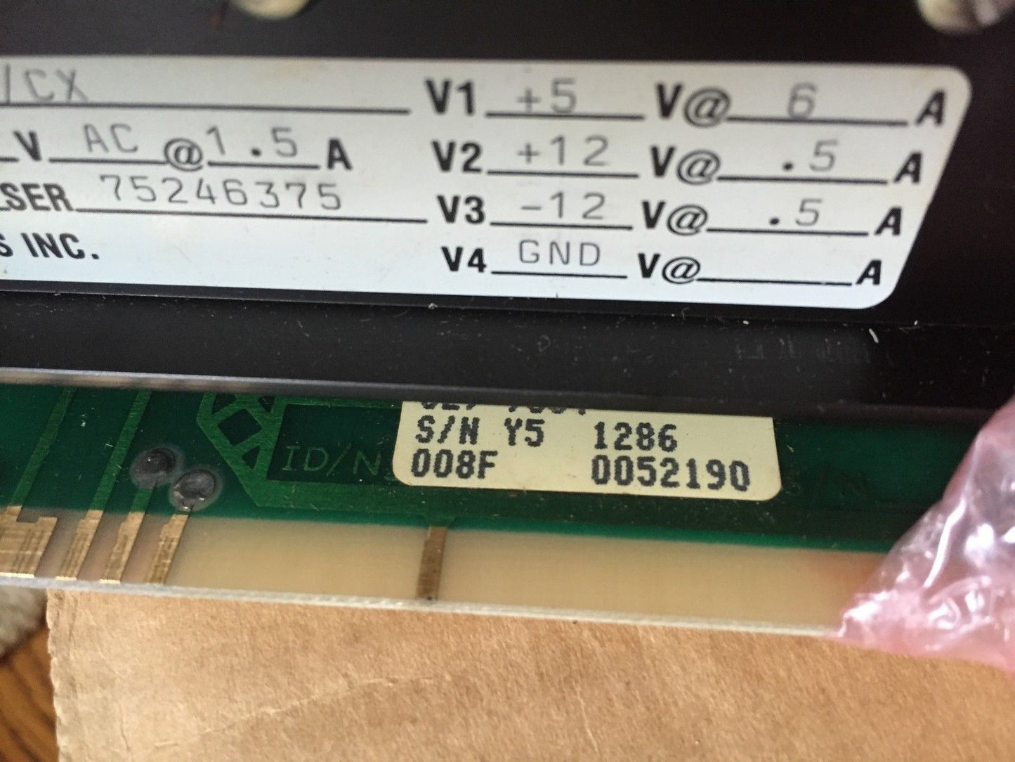 Honeywell 627-7034 Power Supply Module,Vt75-399-11/Cx,Vst75-3499-09,Ba