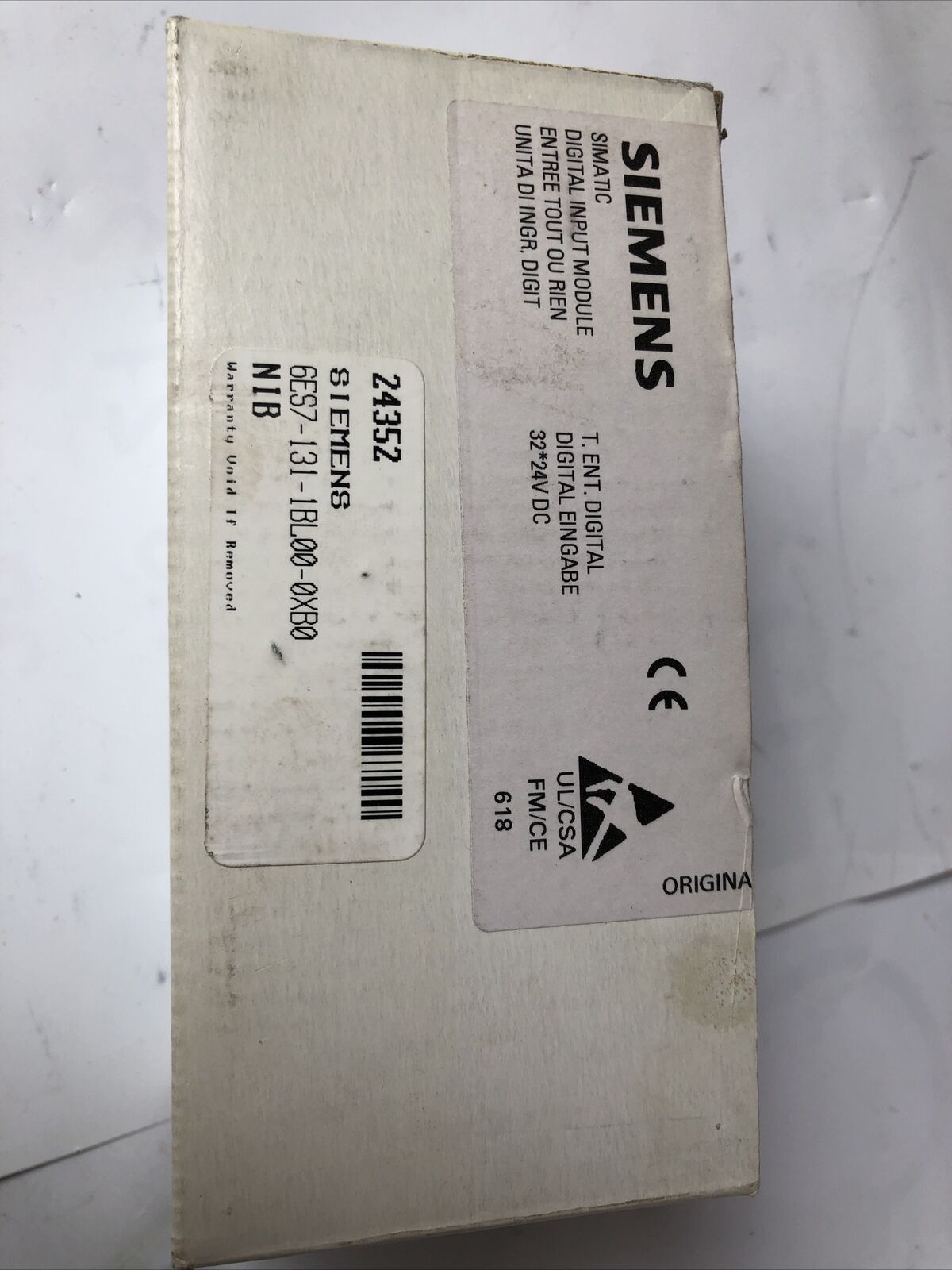 New Siemens 6Es7-131-1Bl00-0Xb0, Et200l 32 Building Technologies Simatic S7,Fc