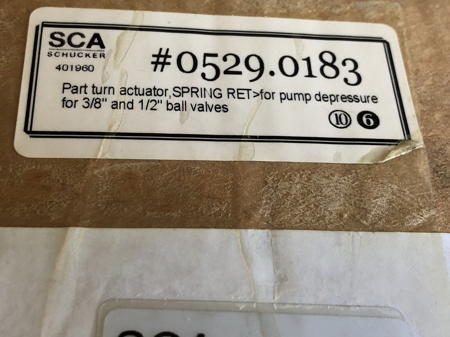 New Sca 0529.0183 Schucker Gmbh & Co Pneumatic Rotary Actuator,Gt-E-584-W,Ev