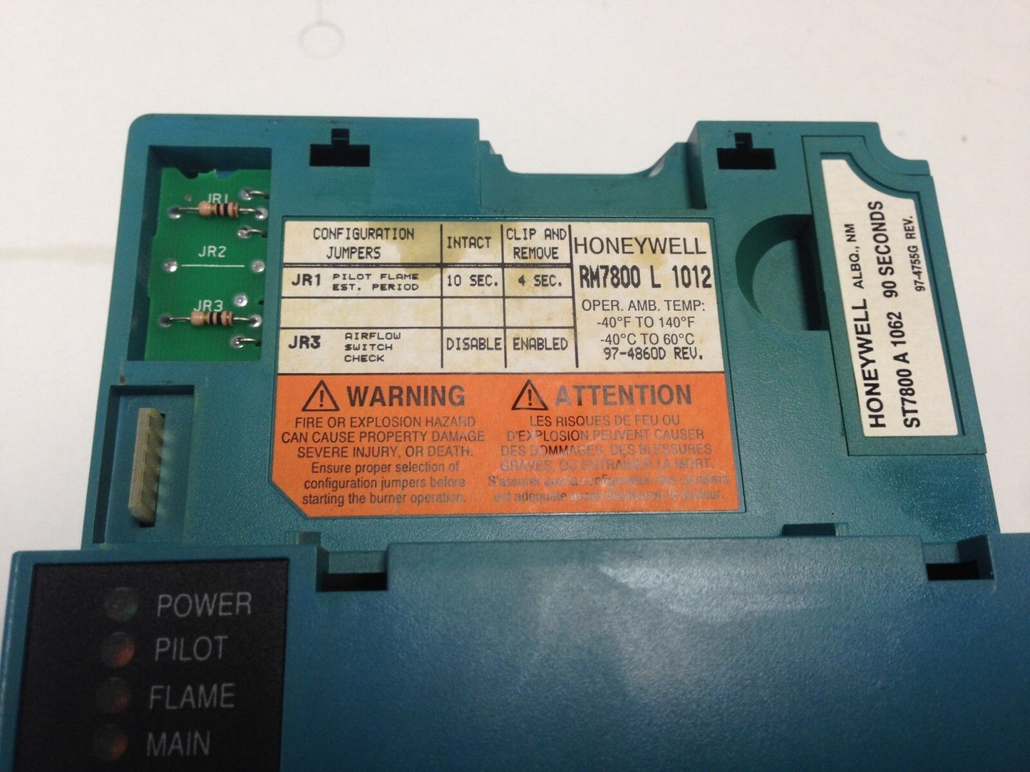 Honeywell Rm7800l1012,Relay Module,R7848a1008,Q7800b1003,St7800a1062,Db