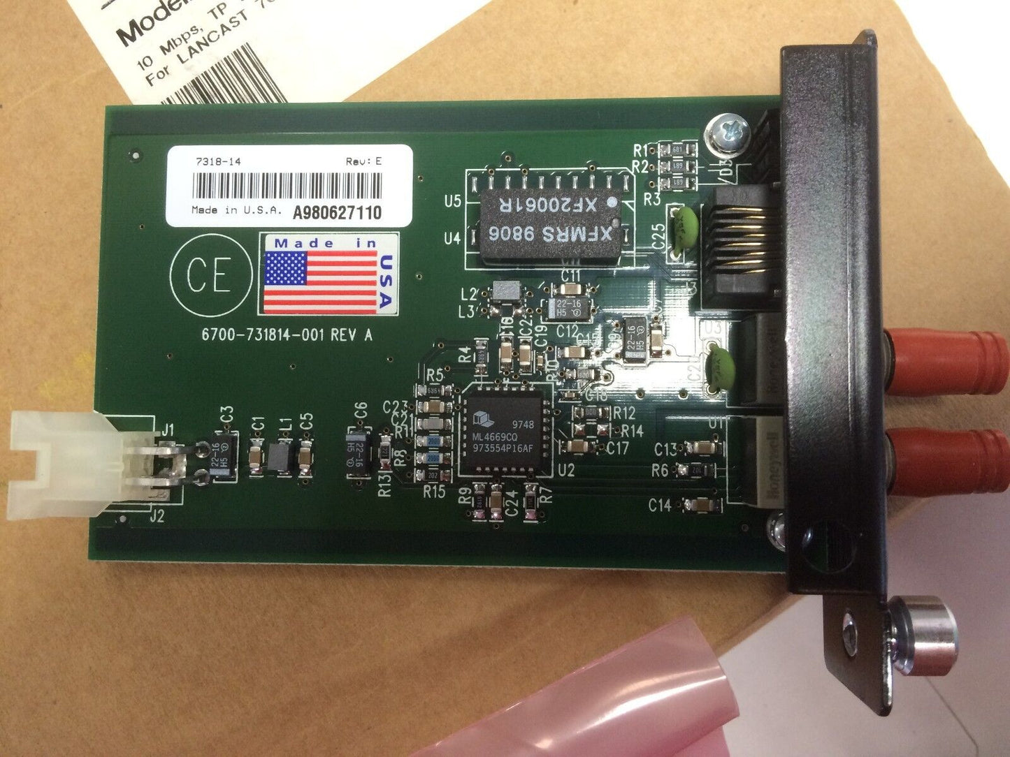 New Lancast 6700-731814-001 T,10 Base 10Mbps Tp To Multimode Sc 7318-14,Bp
