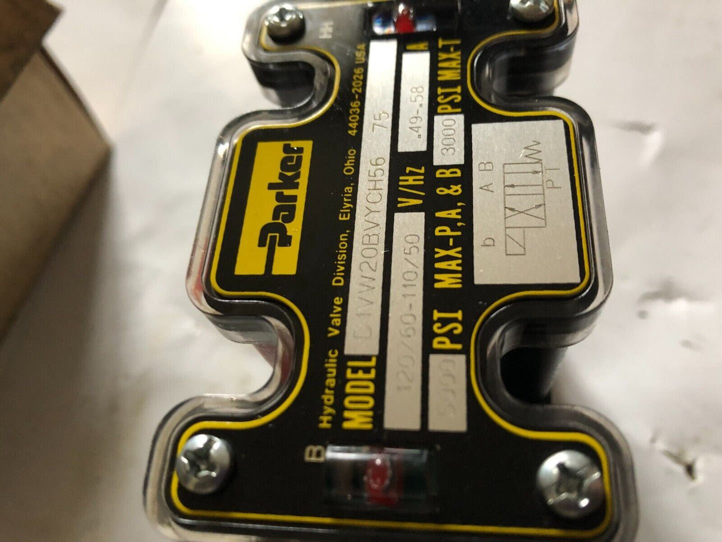 Parker Hannifin D1vw20bvych56 75,D1vw20bvych56-75 Directional Control Valve,Bt
