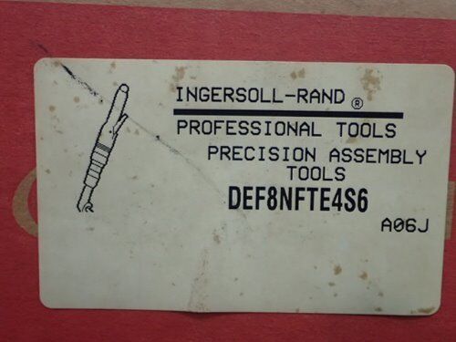 New Ingersoll Rand Def8nfte4s6 Electronic Nutrunner Tool,Oef8nfte4s6,Tj