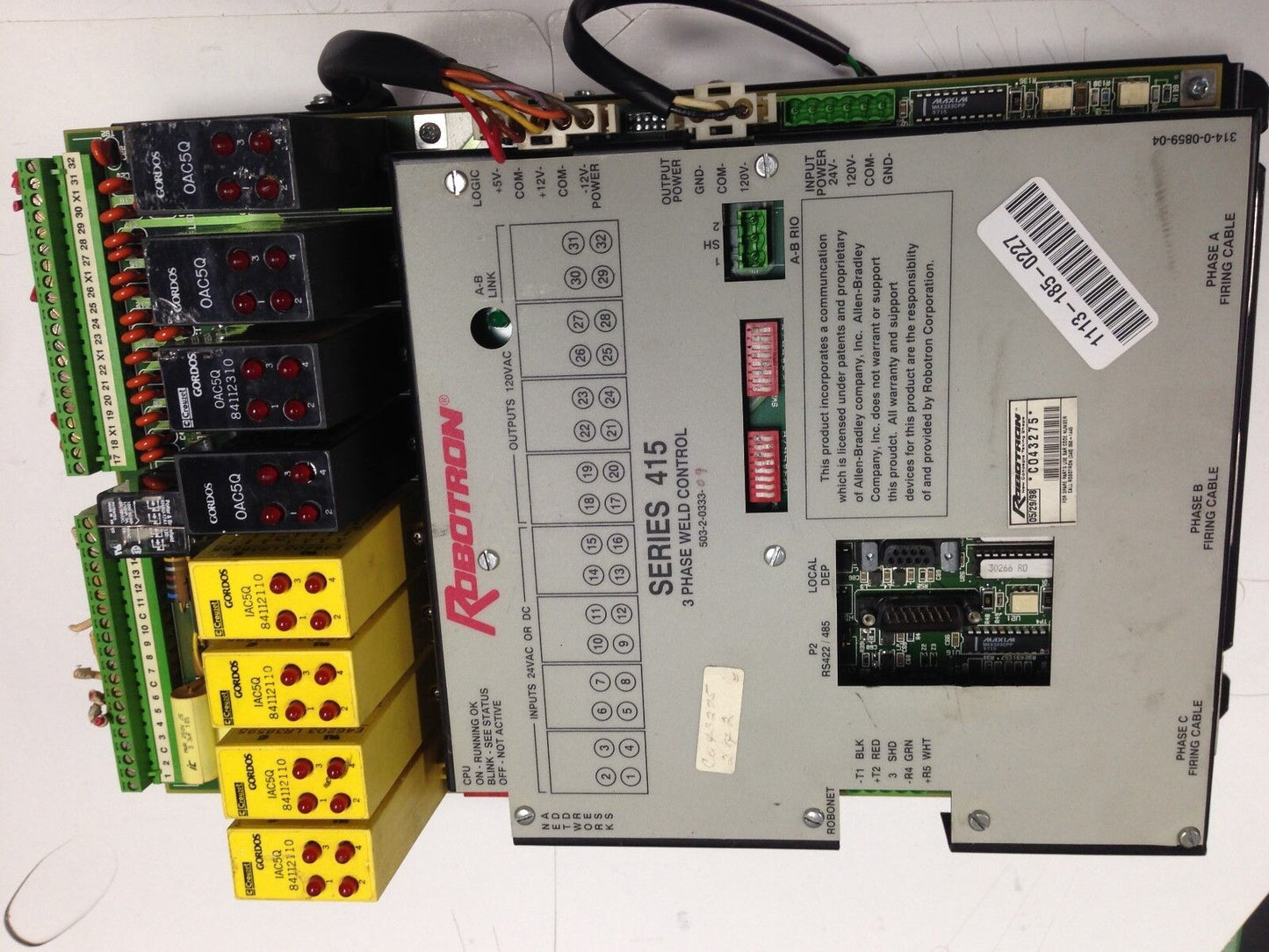 Robotron 503-2-0333 03 Series 415,3 Ph Weld Controller V9.005,503-2-033309,Dk,Az