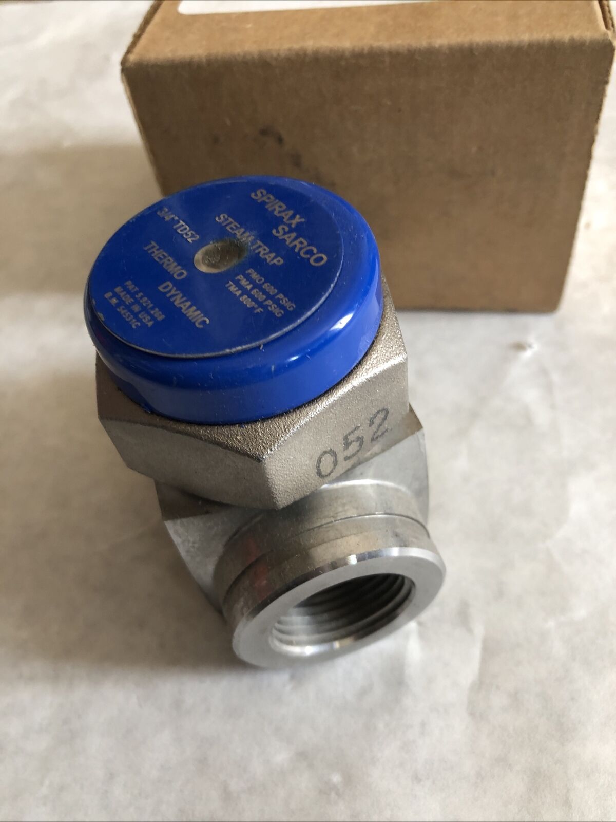 Spirax Sarco 3/4” Td52,54531C Thermo Dynamic Steam Trap Cool Blue Heavy Duty,Ep