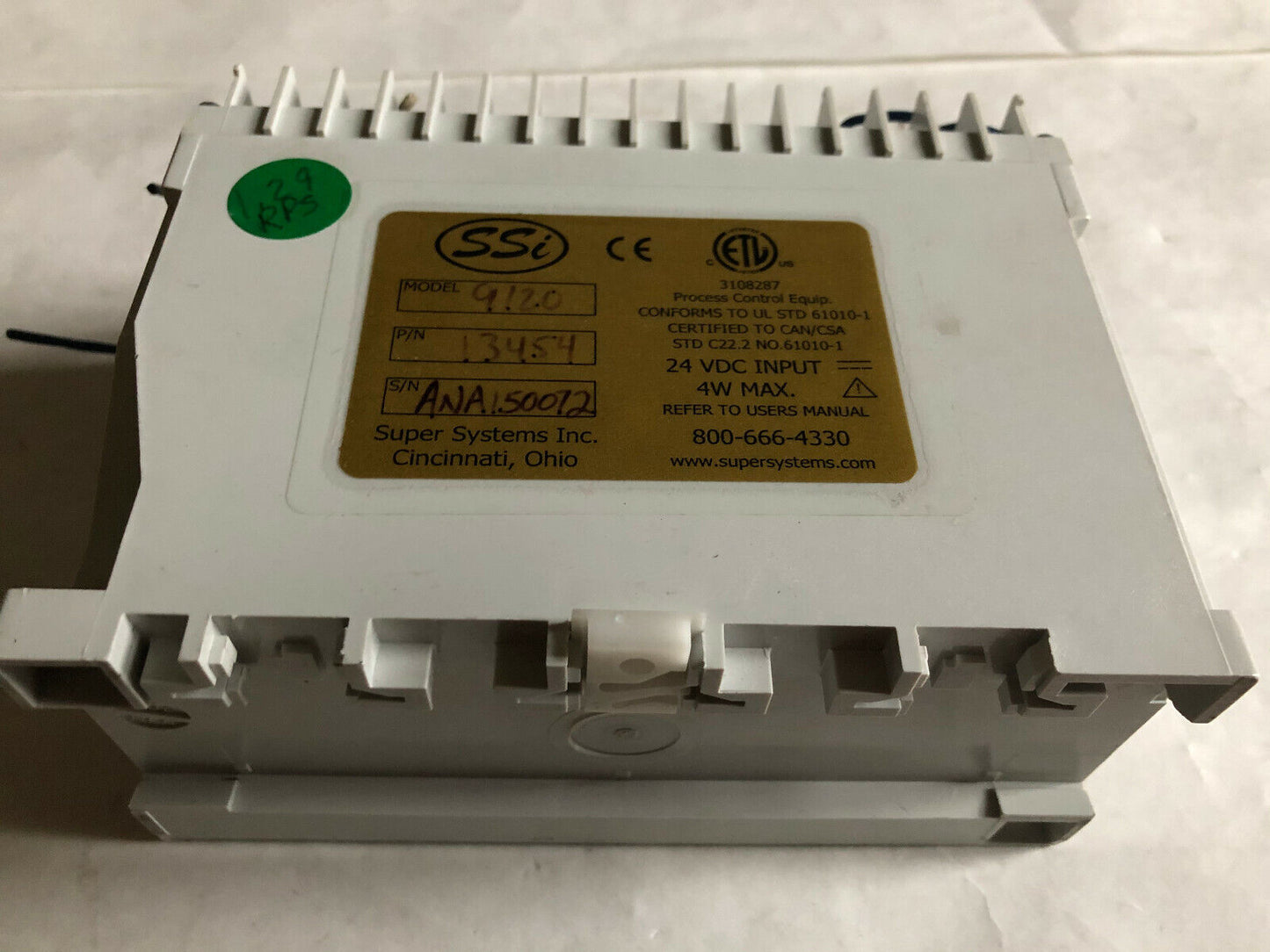 Super Systems 9120,Ssi 13454 Controller With Data Logging,Cg