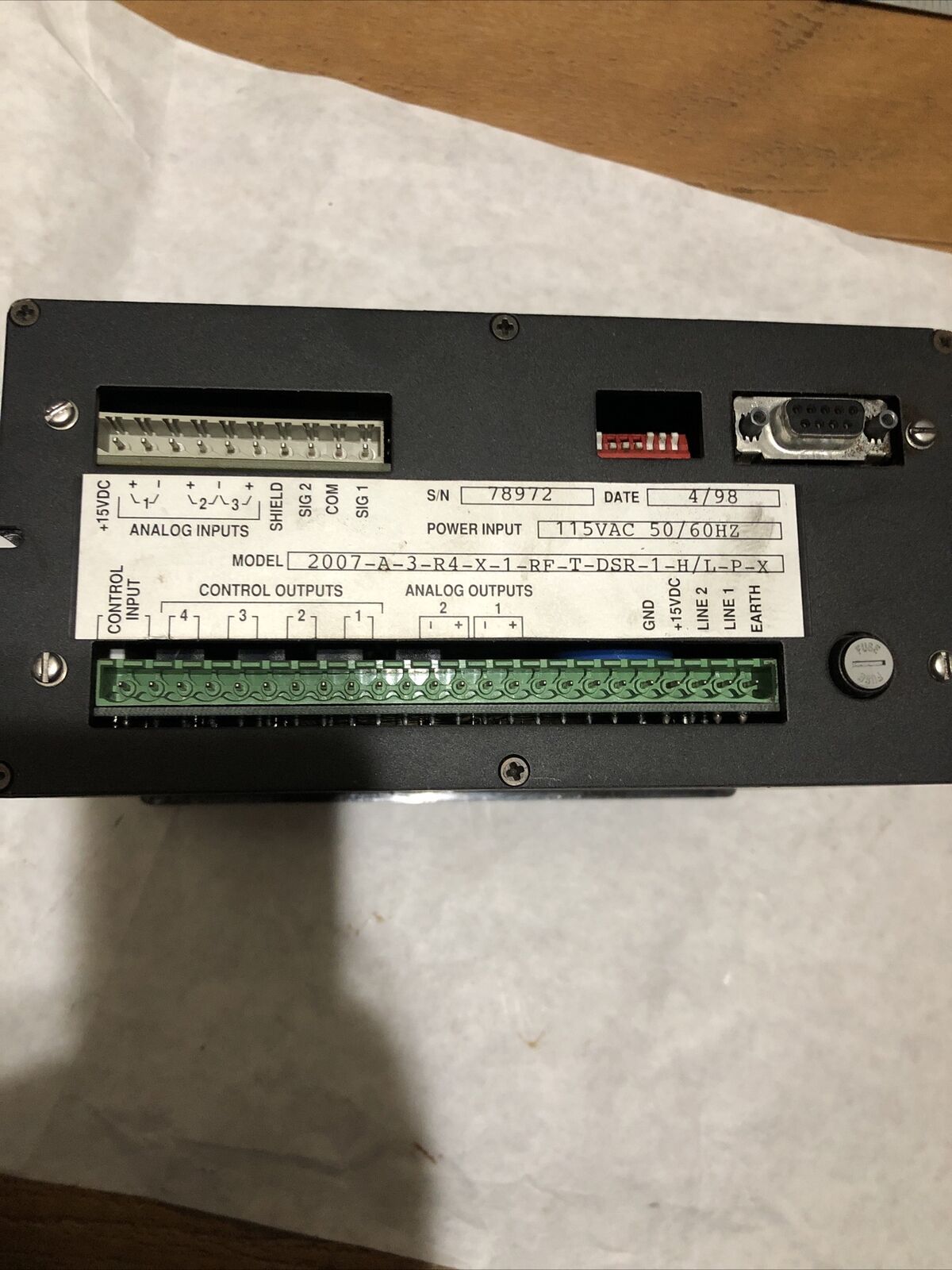 Hoffer Flow Controls Flowstar 2007-A-3-R4-X-1-Rf-T-Dsr-1-H/L-P-X 15Vdc,Bf