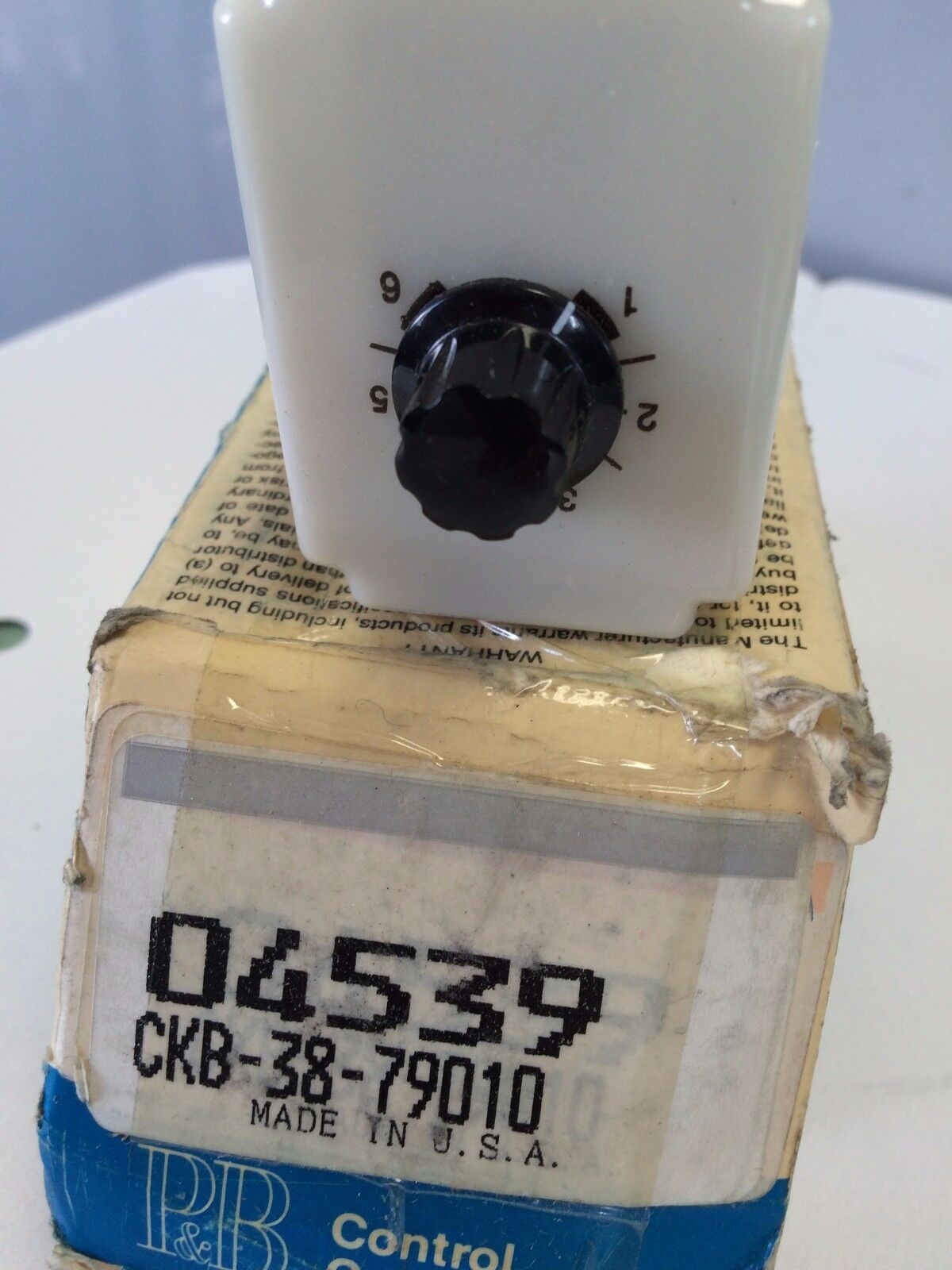 New Potter & Brumfield Ckb-38-79010 P&B Time Delay Relay 1-10Sec 120Vac Coil,Cl