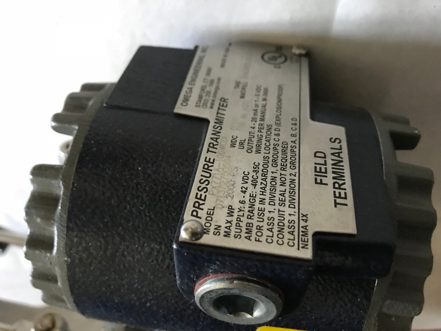 Omega Px771a-100Wcdi,316Cres/Dc200,Wdc 1206,100Inh20,Cti 101112 Transmitter,Eq