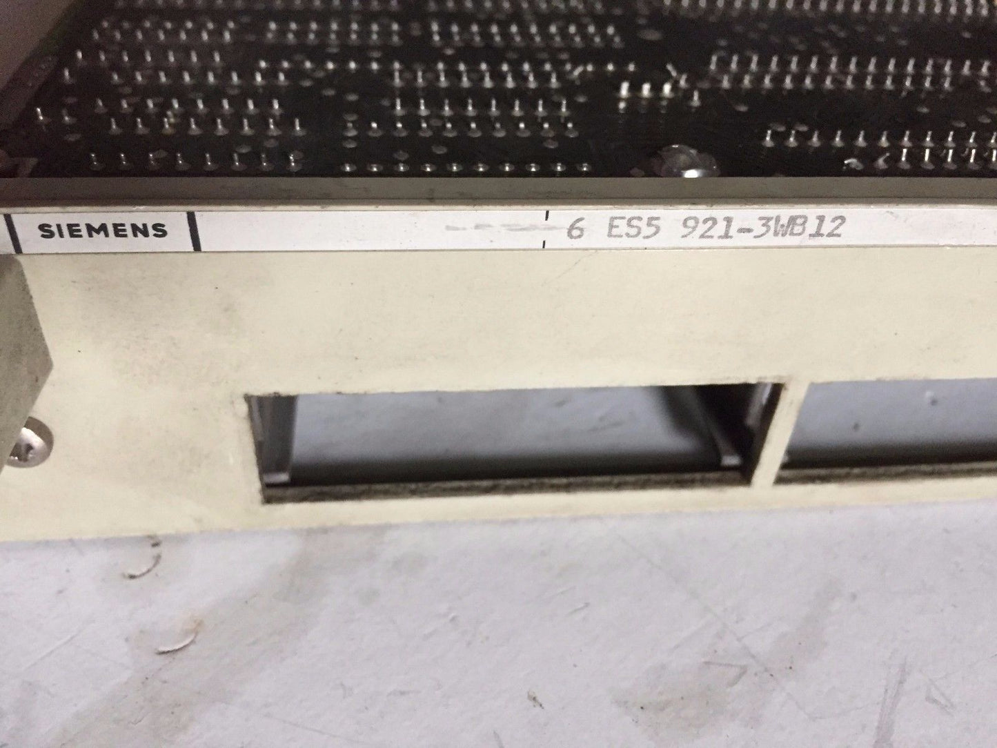 Siemens 6 Es5 921-3Wb12 Cpu Module W/ Memory Card Slots 6Es59213wb12,Es
