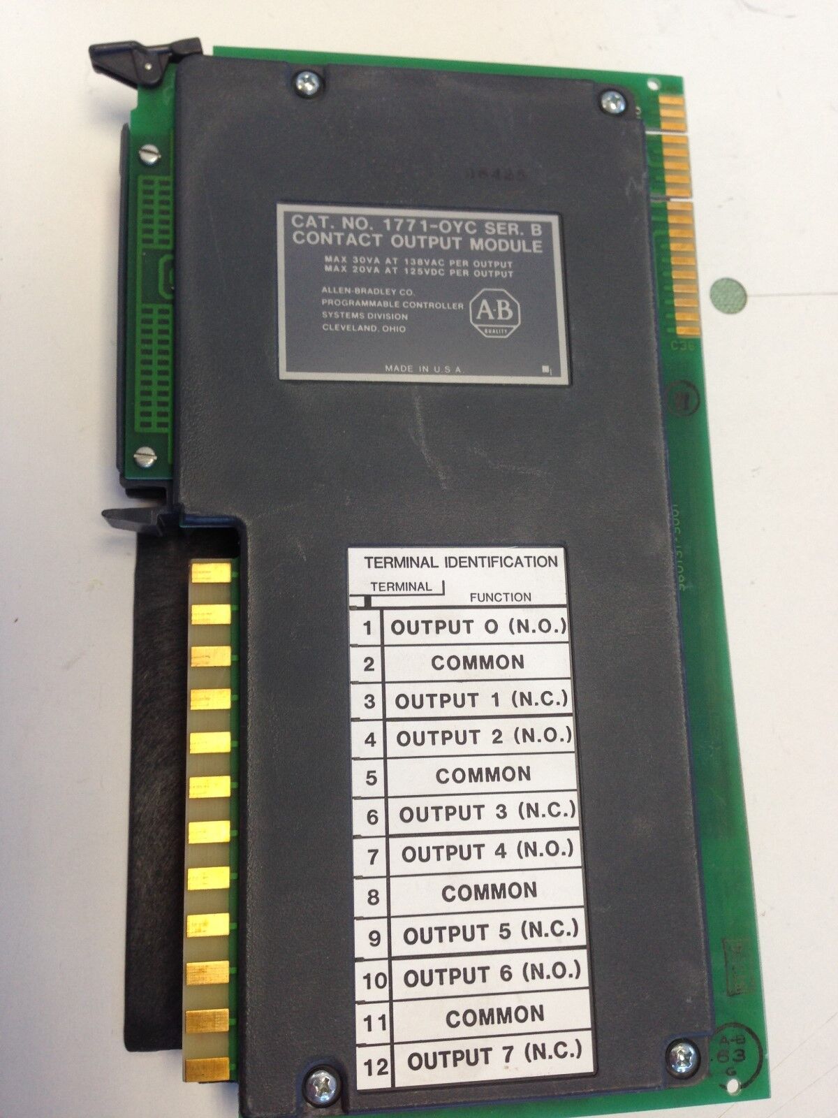 New Old A-B Allen Bradley 1771-Oyc Contact Output Module 1771-0Yc,Dc