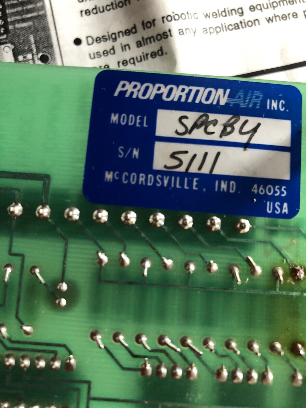 New Proportion Air Inc Spcby,X-602 Selectable Pressure Control 110Vac 24Vdc,Se