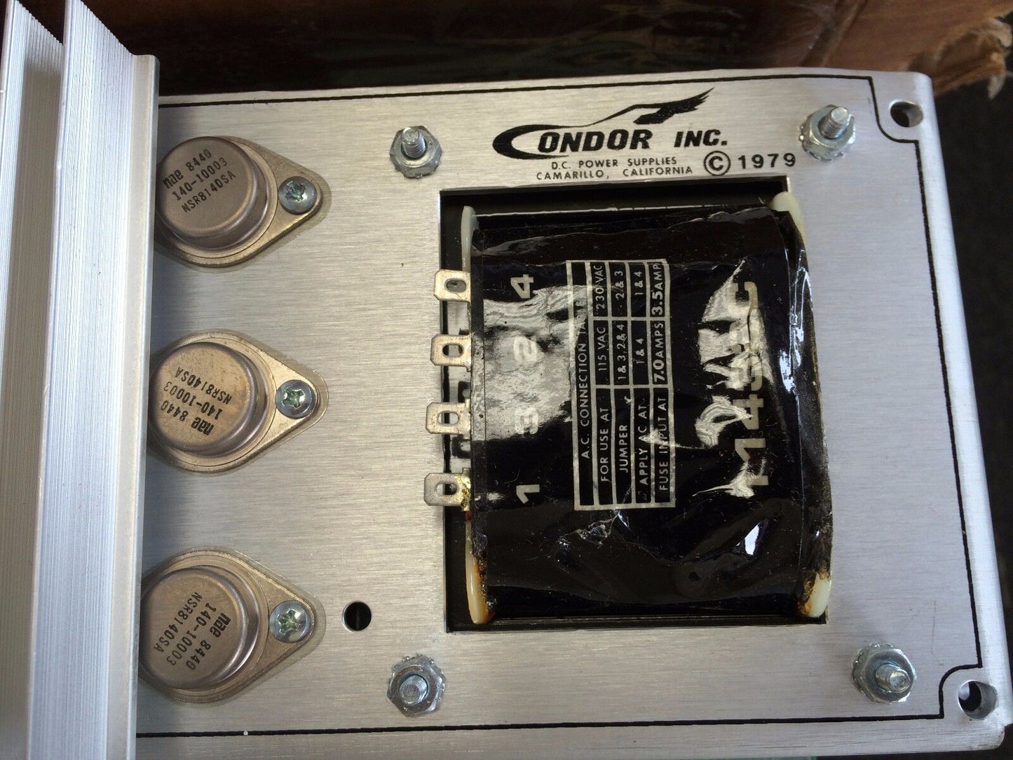 New Condor G5-50/Ovp Power Power Supply Output 5Vdc At 50Amps In 115/230Vac,Ao