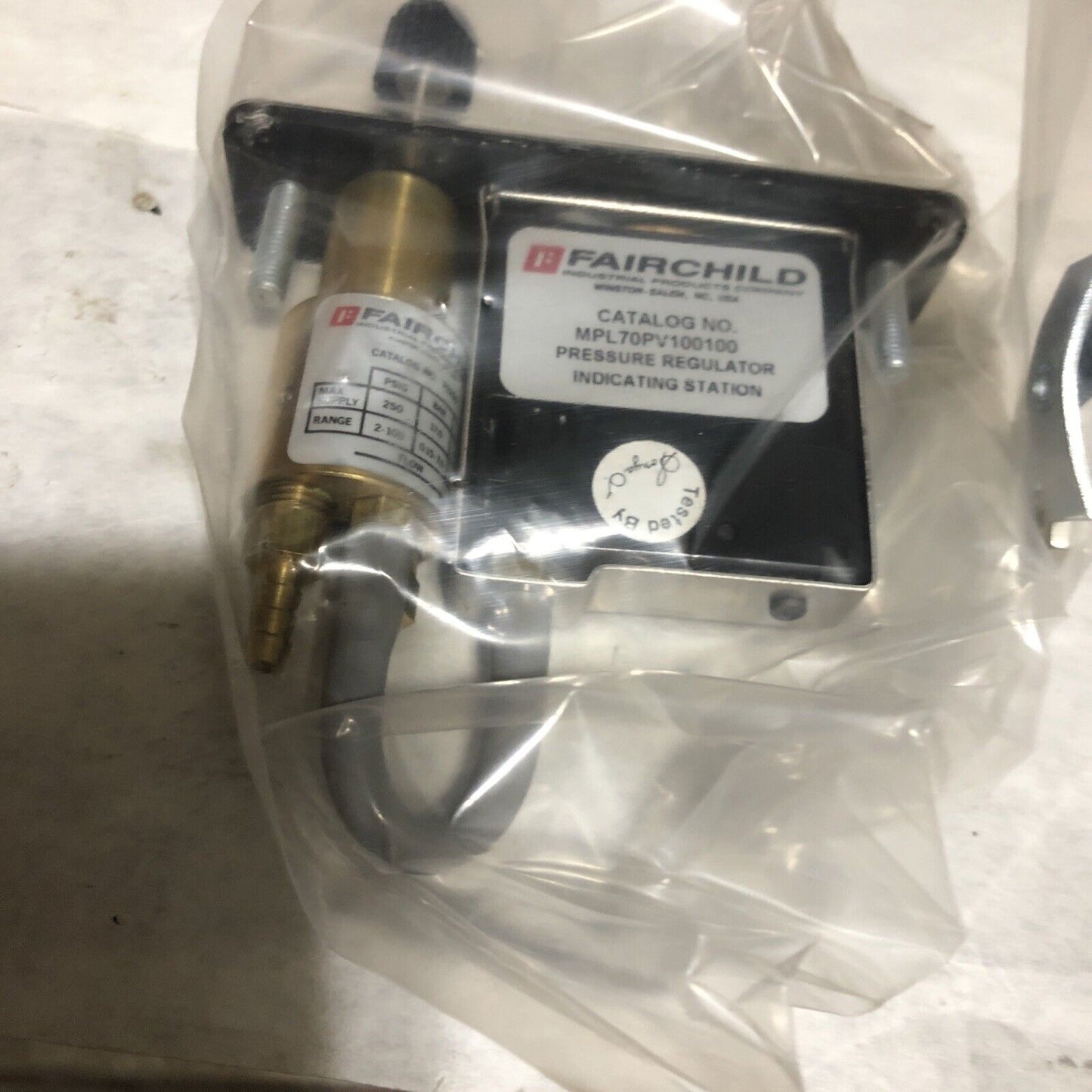 New Fairchild Mini Panel Loading Station Regulator Range Mpl70pv100100,Bd