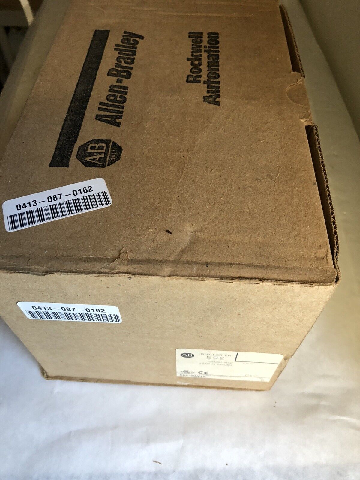 Allen-Bradley 592-Bav16, Enclosed 40 Amp Overload Relay,Nema Size 0/1 592-B,Tg